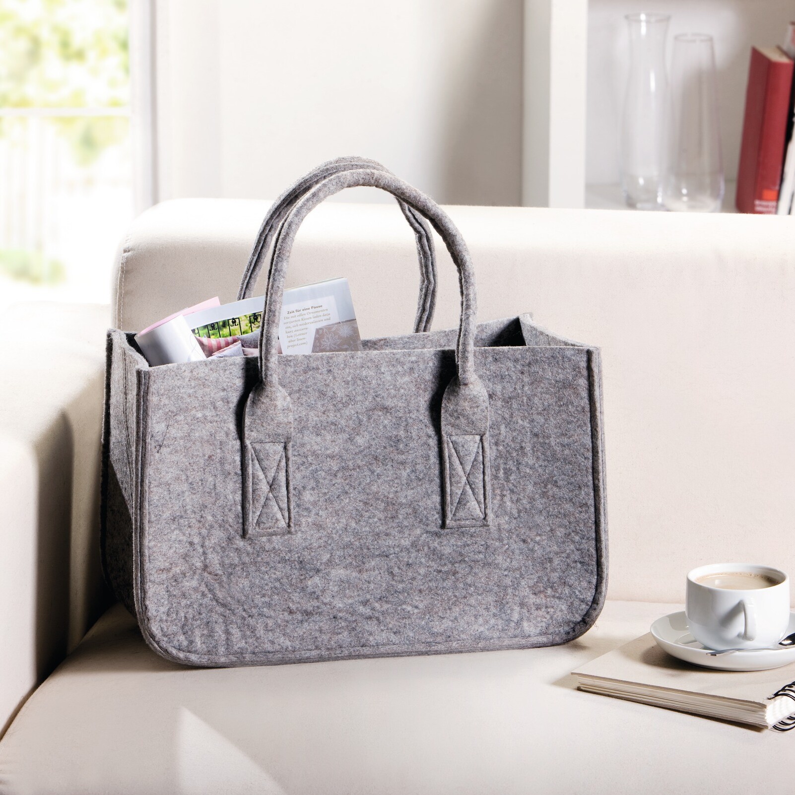 Tasche "Grey"  im Frank Flechtwaren Online Shop kaufen