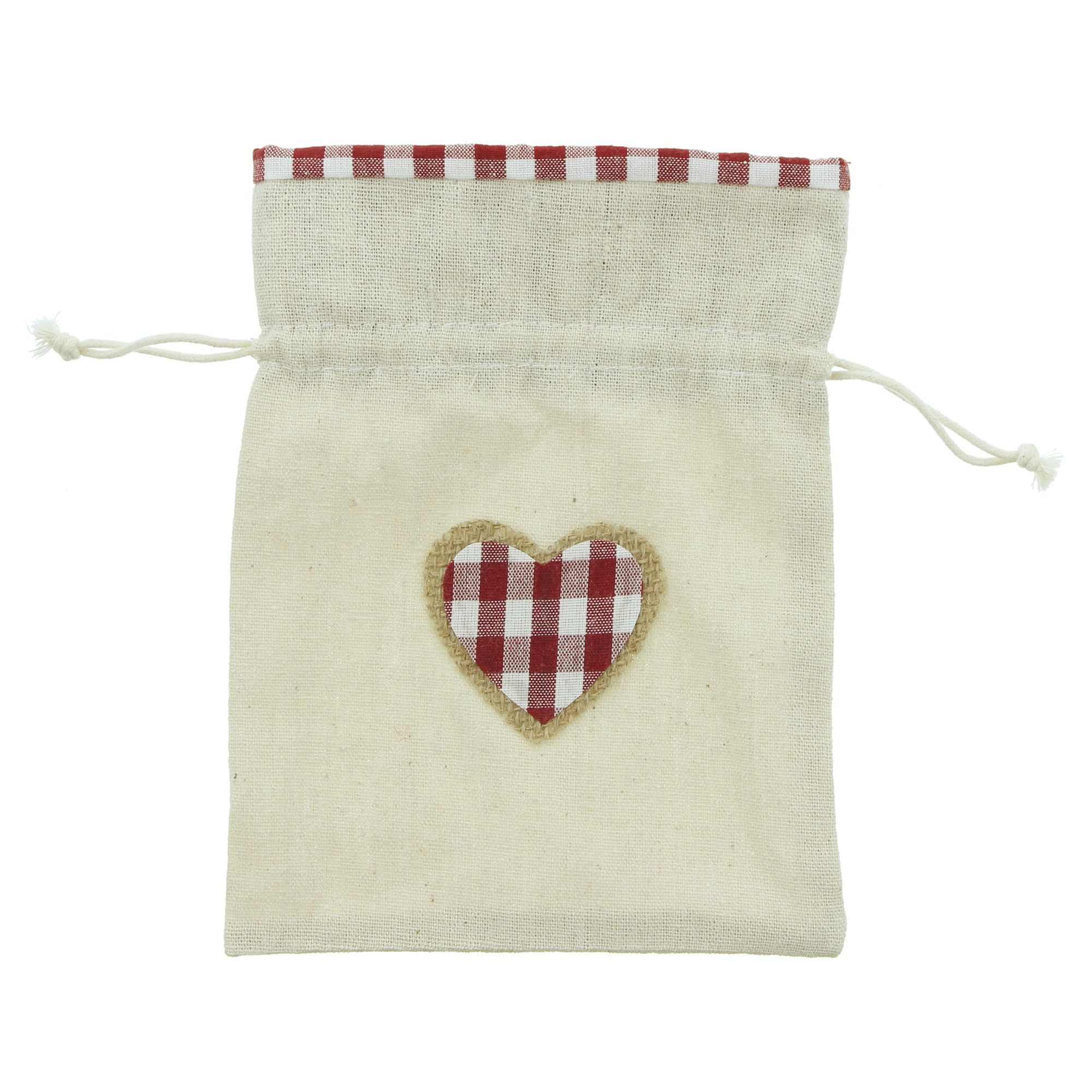 Geschenkbeutel "Landhaus", 6er Set  im Frank Flechtwaren Online Shop für Weihnachten kaufen