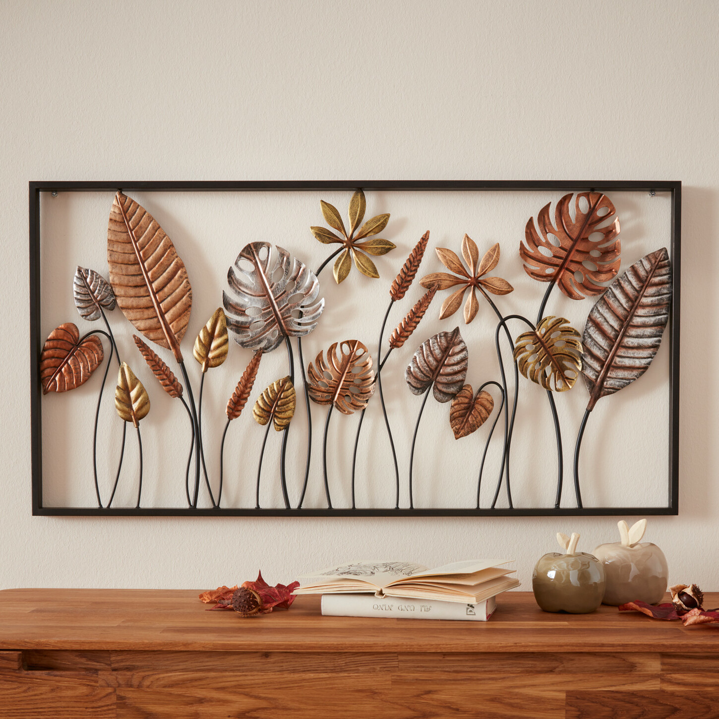 Metallbild "Blätter"  im Frank Flechtwaren Online Shop kaufen