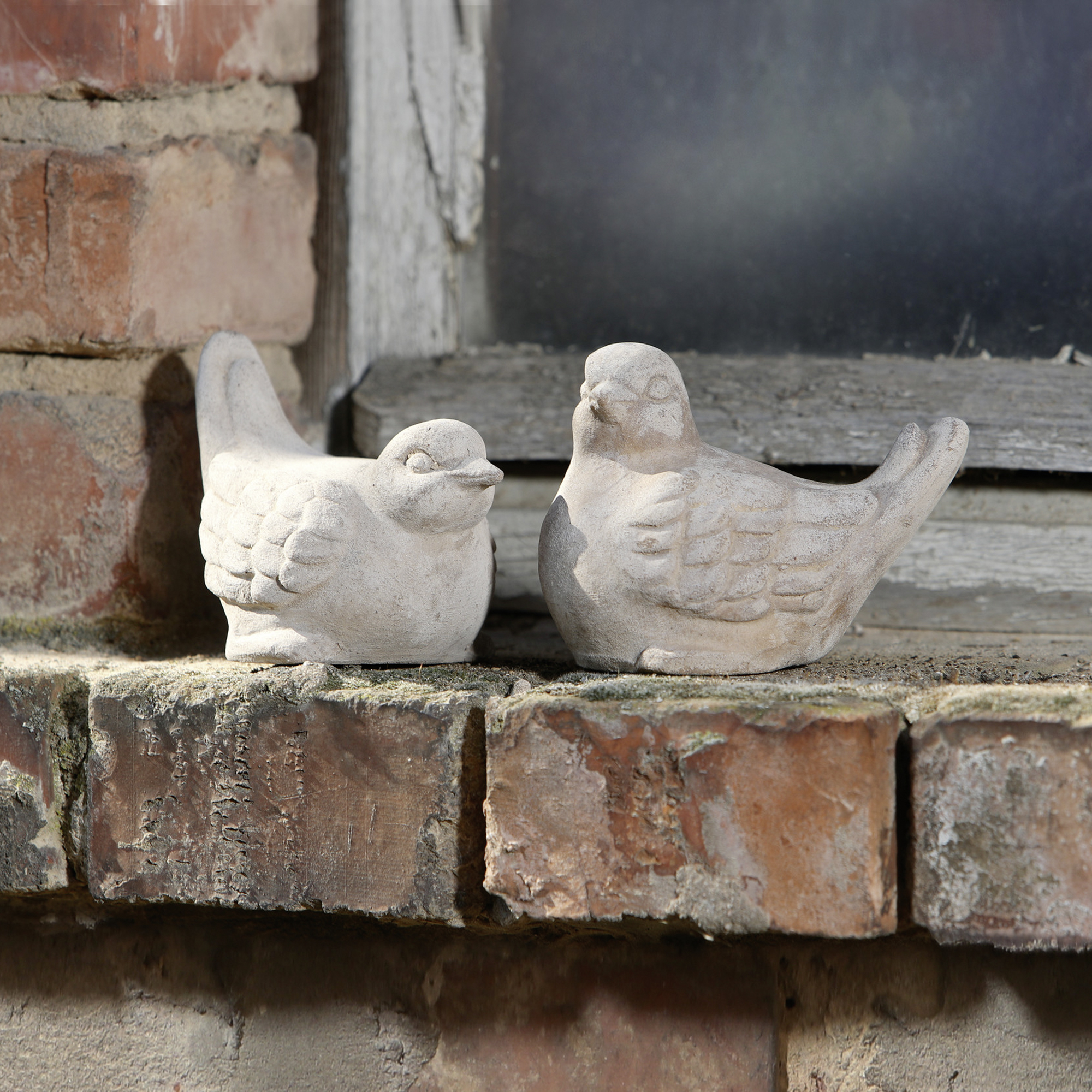 Vogel "Terracotta", 2er Set  im Frank Flechtwaren Online Shop kaufen