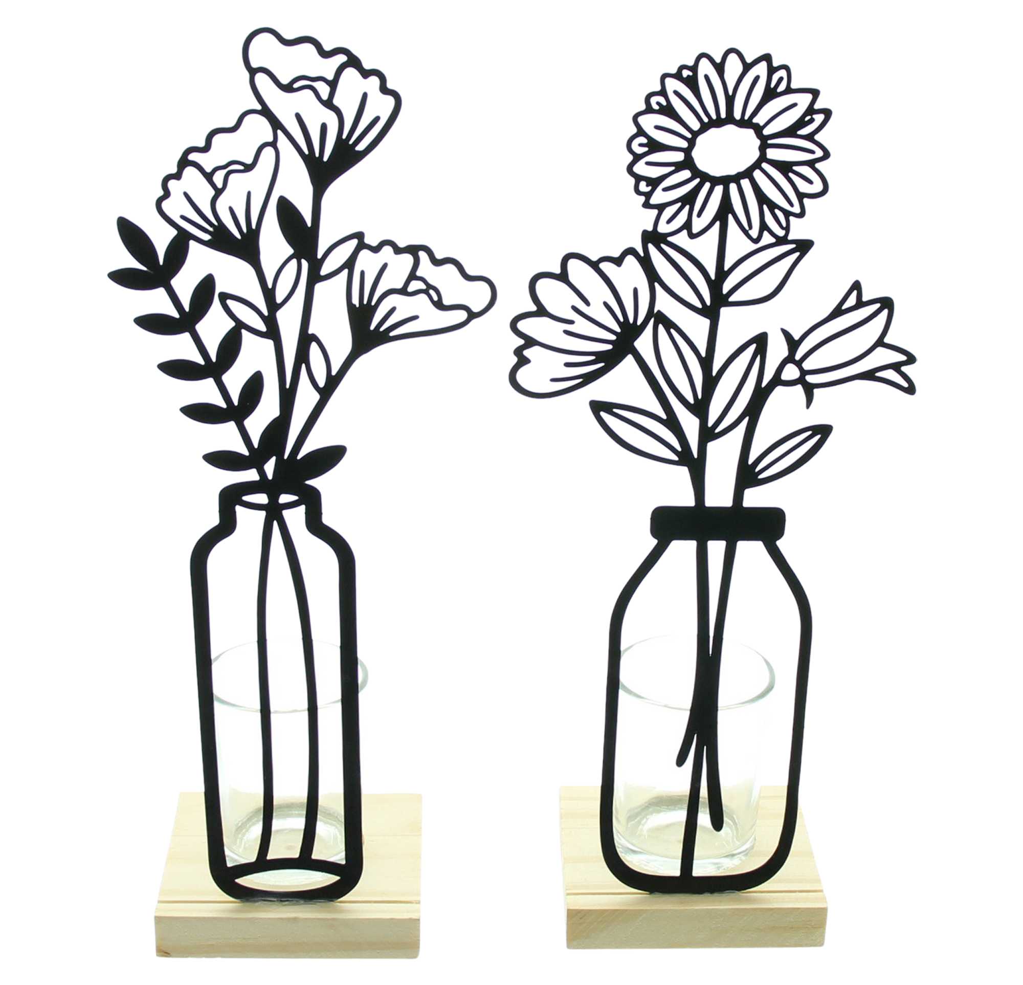 Teelichthalter "Metallblumen", 2er Set im Frank Flechtwaren Online Shop für Ostern kaufen Teelichthalter "Metallblumen", 2er Set im Frank Flechtwaren Online Shop für Ostern kaufen