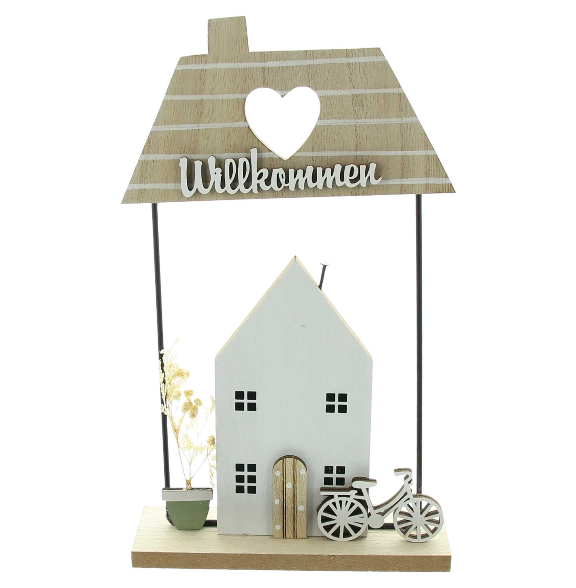 Dekohaus "Willkommen" im Frank Flechtwaren Online Shop für Ostern kaufen Dekohaus "Willkommen" im Frank Flechtwaren Online Shop für Ostern kaufen