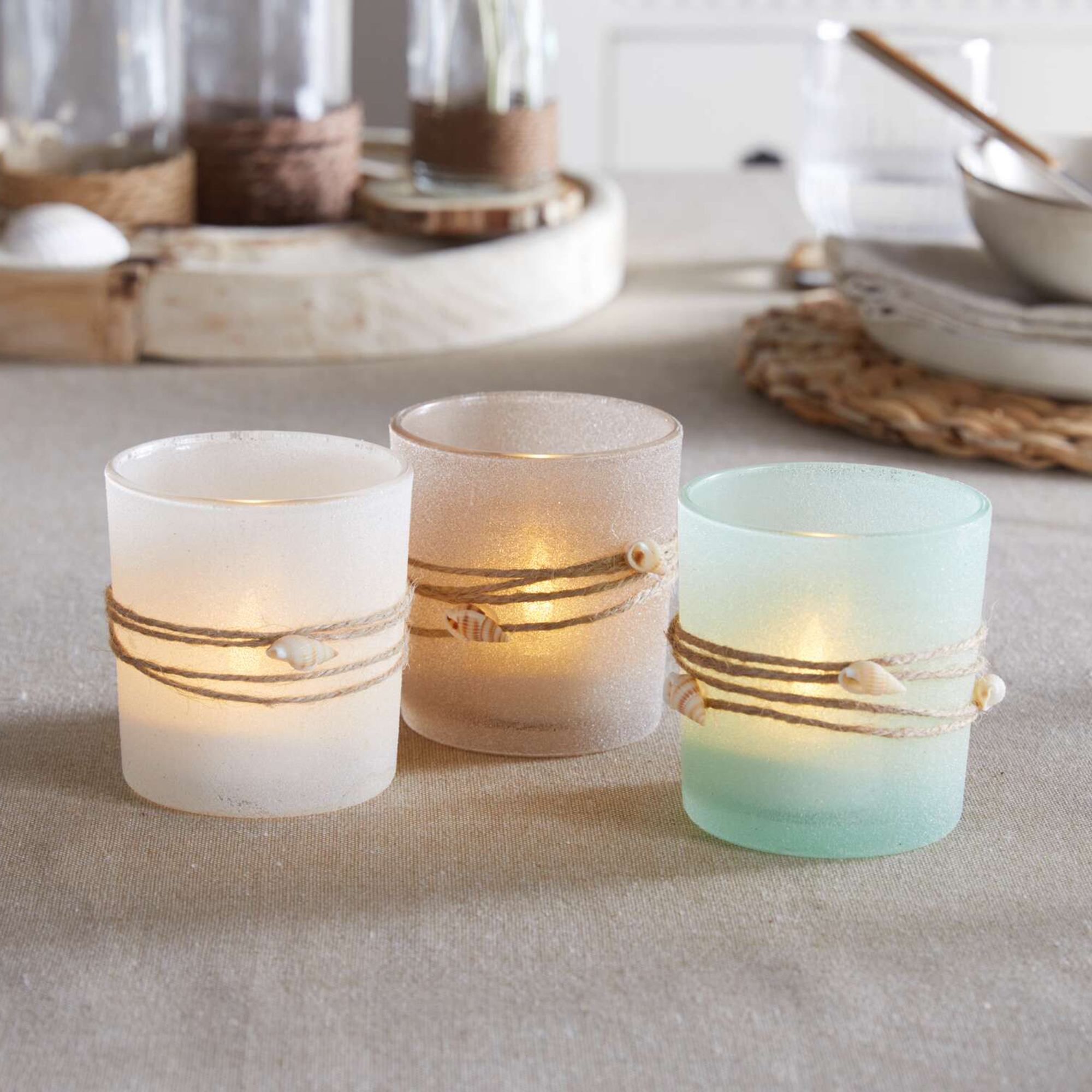 Windlicht "Maritima", 3er Set  im Frank Flechtwaren Online Shop kaufen