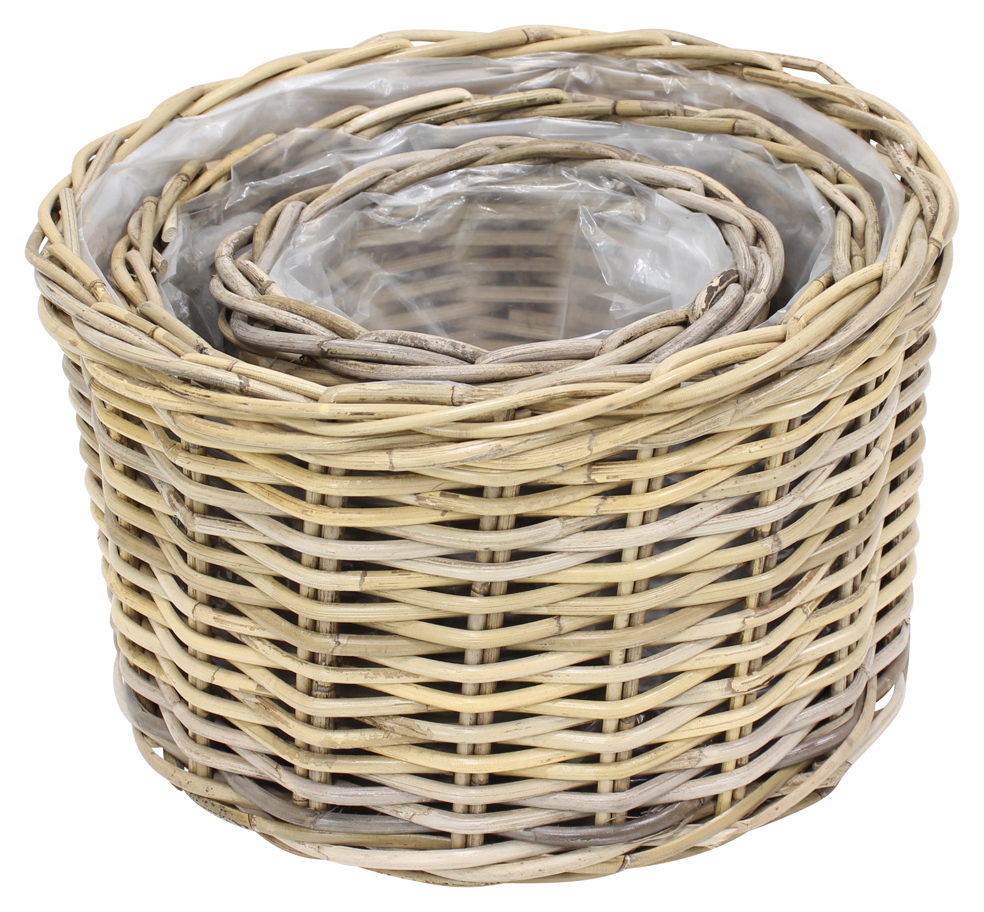 Pflanzkorb "Rattan", 3er Set im Frank Flechtwaren Online Shop für Weihnachten kaufen Pflanzkorb "Rattan", 3er Set im Frank Flechtwaren Online Shop für Weihnachten kaufen