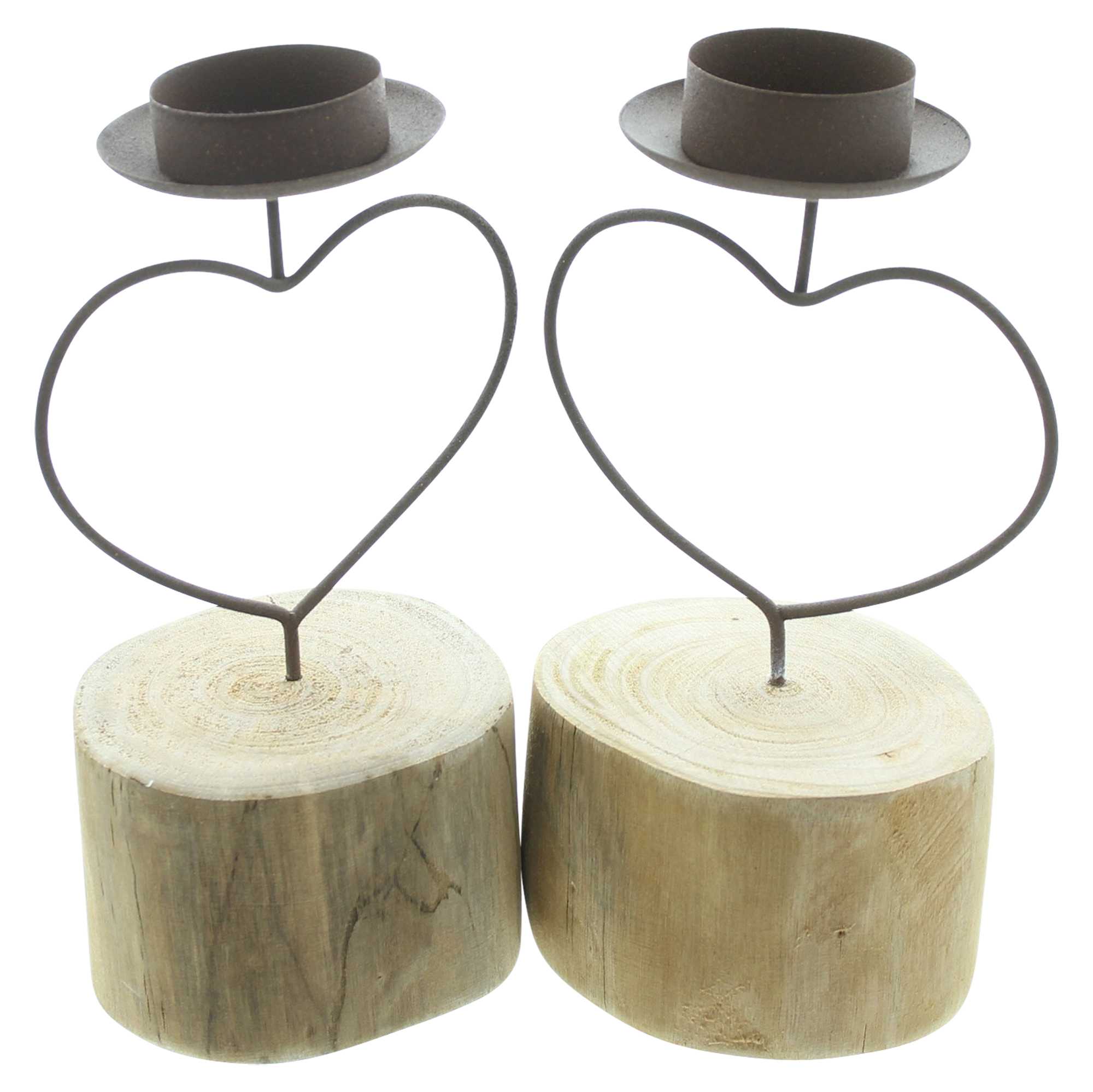 Teelichthalter "Rostherz", 2er Set im Frank Flechtwaren Online Shop für Chalet & Hütte kaufen Teelichthalter "Rostherz", 2er Set im Frank Flechtwaren Online Shop für Chalet & Hütte kaufen
