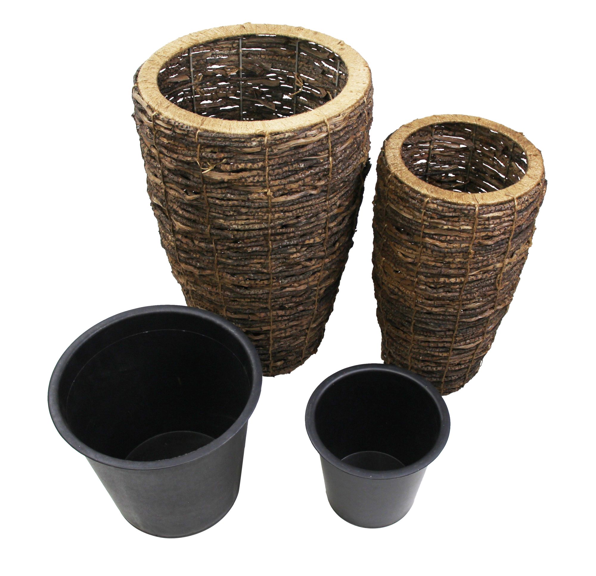 Übertopf "Coconut", 2er Set im Frank Flechtwaren Online Shop für Übertöpfe kaufen Übertopf "Coconut", 2er Set im Frank Flechtwaren Online Shop für Übertöpfe kaufen