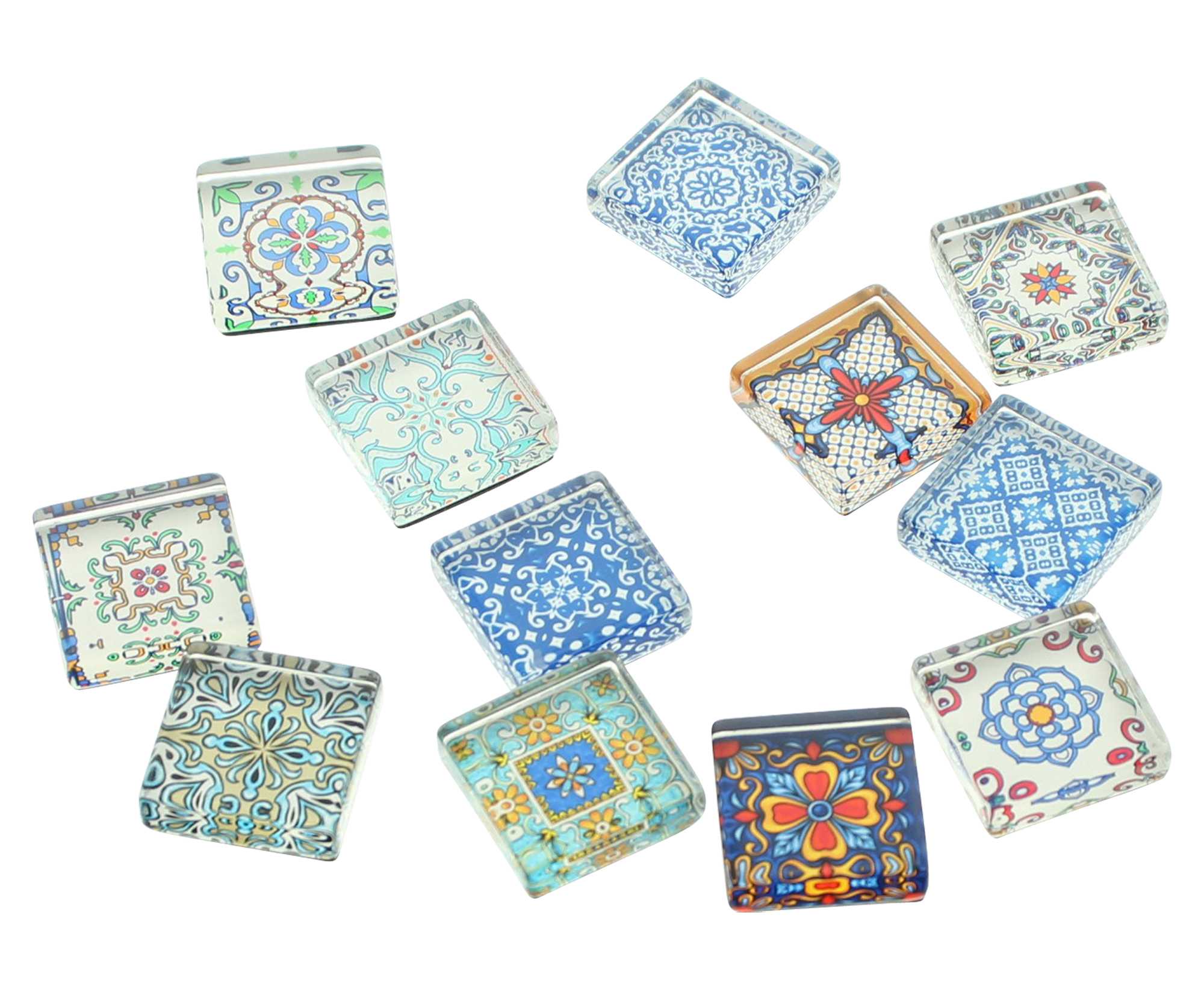 Magnet "Mosaik", 12er Set  im Frank Flechtwaren Online Shop für Streuer &amp; Stecker kaufen