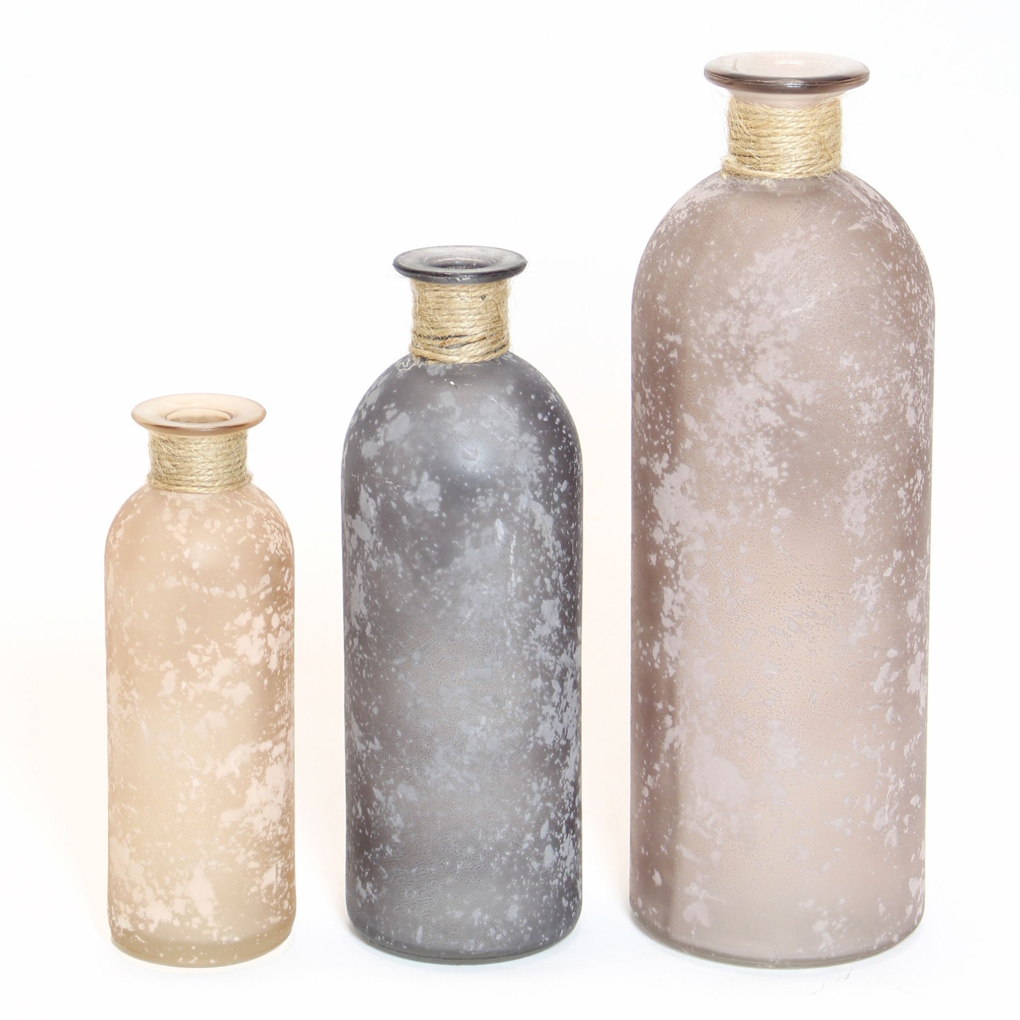 Dekovase "Herzchen", 3er Set  im Frank Flechtwaren Online Shop für Dekovasen kaufen