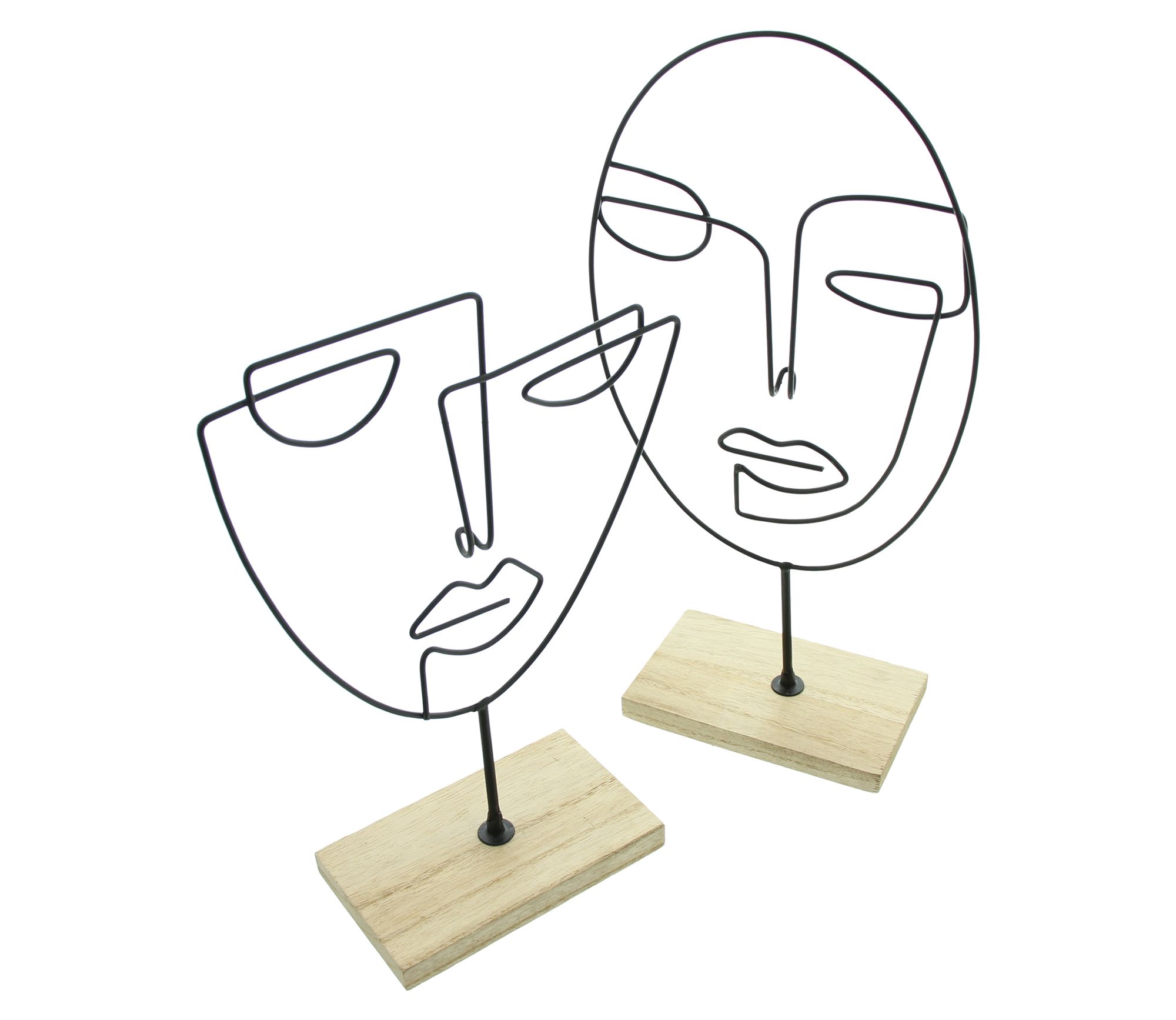 Metalldeko "Gesicht", 2er Set im Frank Flechtwaren Online Shop für Restposten kaufen Metalldeko "Gesicht", 2er Set im Frank Flechtwaren Online Shop für Restposten kaufen