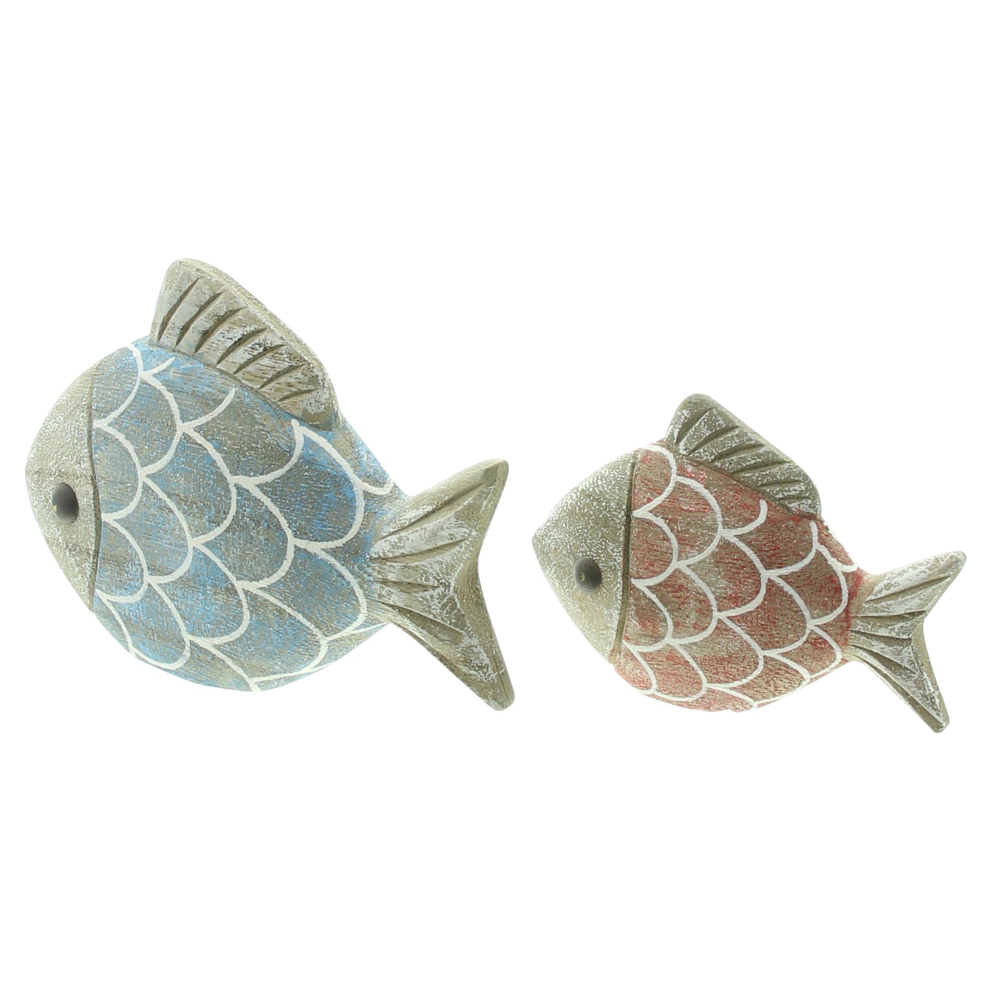 Fisch "Berti &amp; Bella", 2er Set  im Frank Flechtwaren Online Shop für Gartenfiguren kaufen