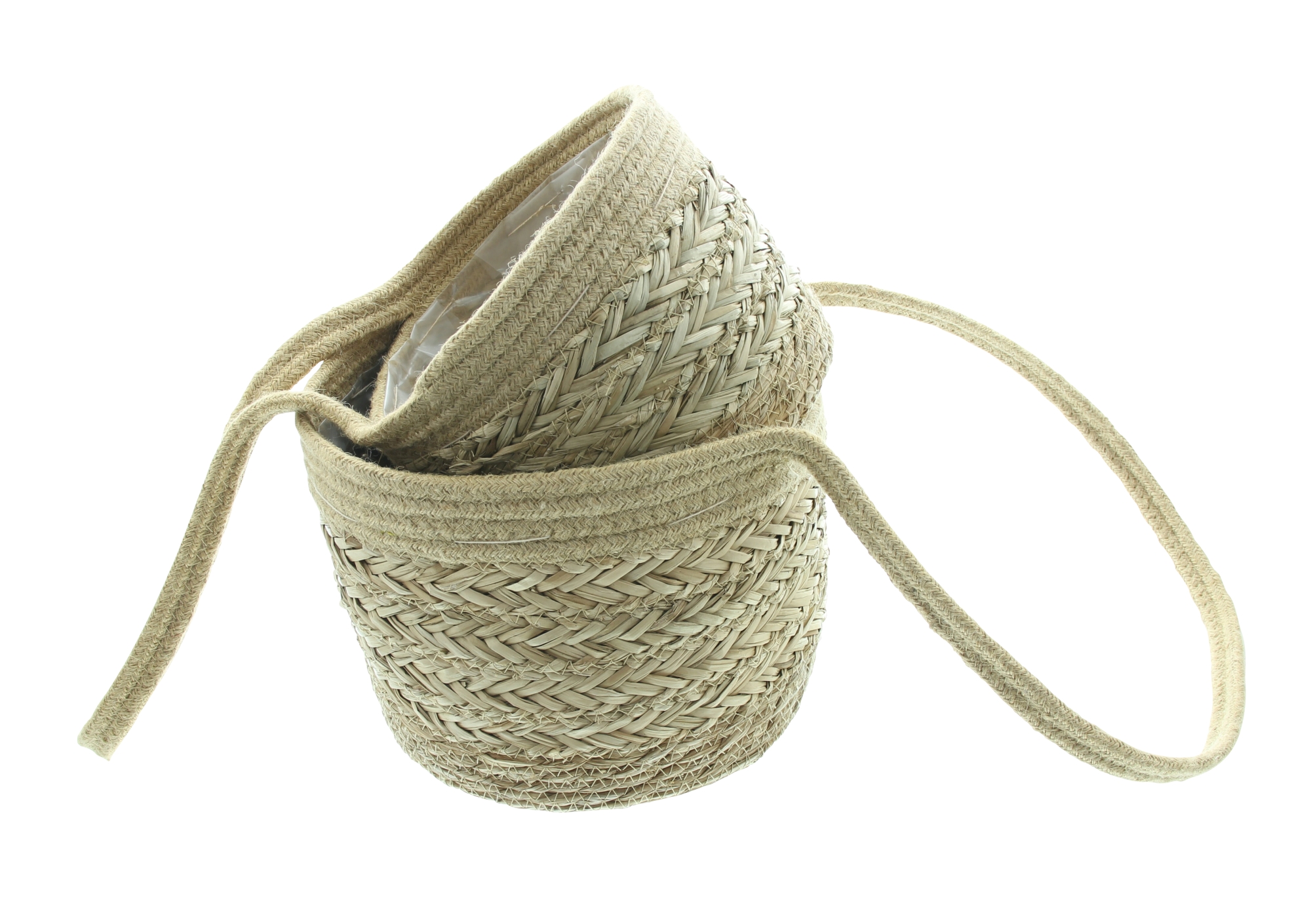 Hängekorb "Seegras", 2er Set im Frank Flechtwaren Online Shop für Übertöpfe kaufen Hängekorb "Seegras", 2er Set im Frank Flechtwaren Online Shop für Übertöpfe kaufen