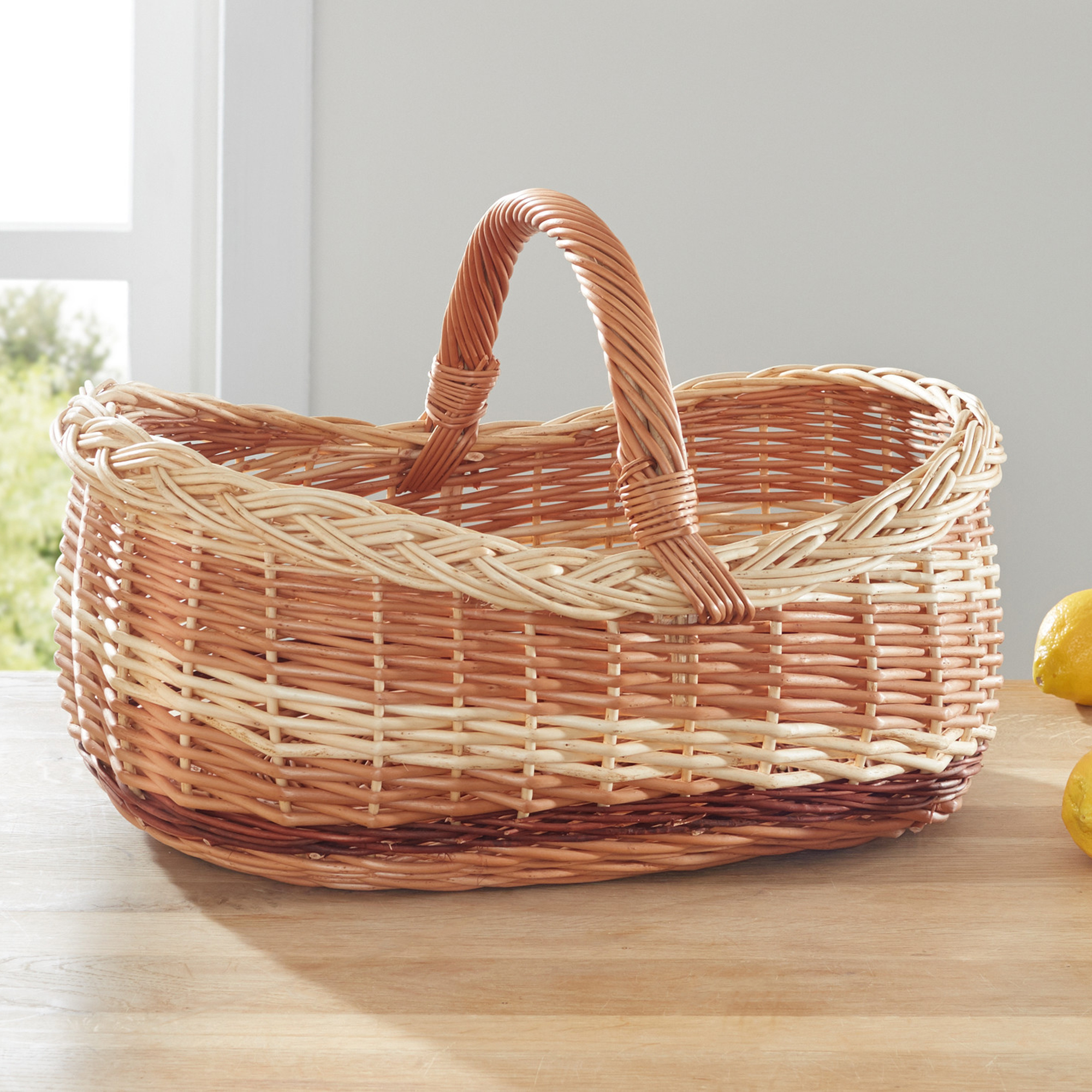Einkaufskorb "Farbenmix"  im Frank Flechtwaren Online Shop kaufen