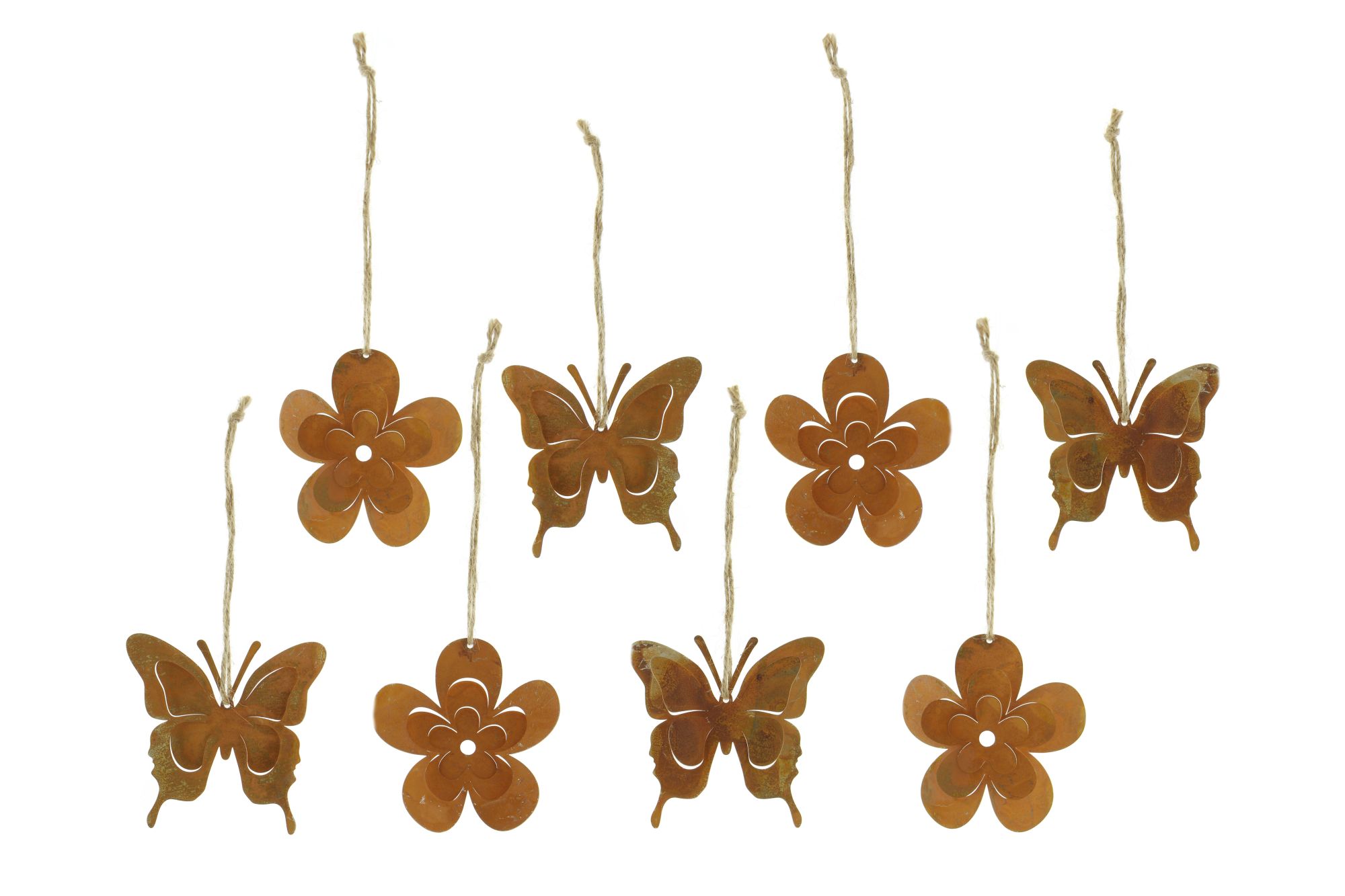Hänger "Rostoptik", 8er Set im Frank Flechtwaren Online Shop für Ostern kaufen Hänger "Rostoptik", 8er Set im Frank Flechtwaren Online Shop für Ostern kaufen