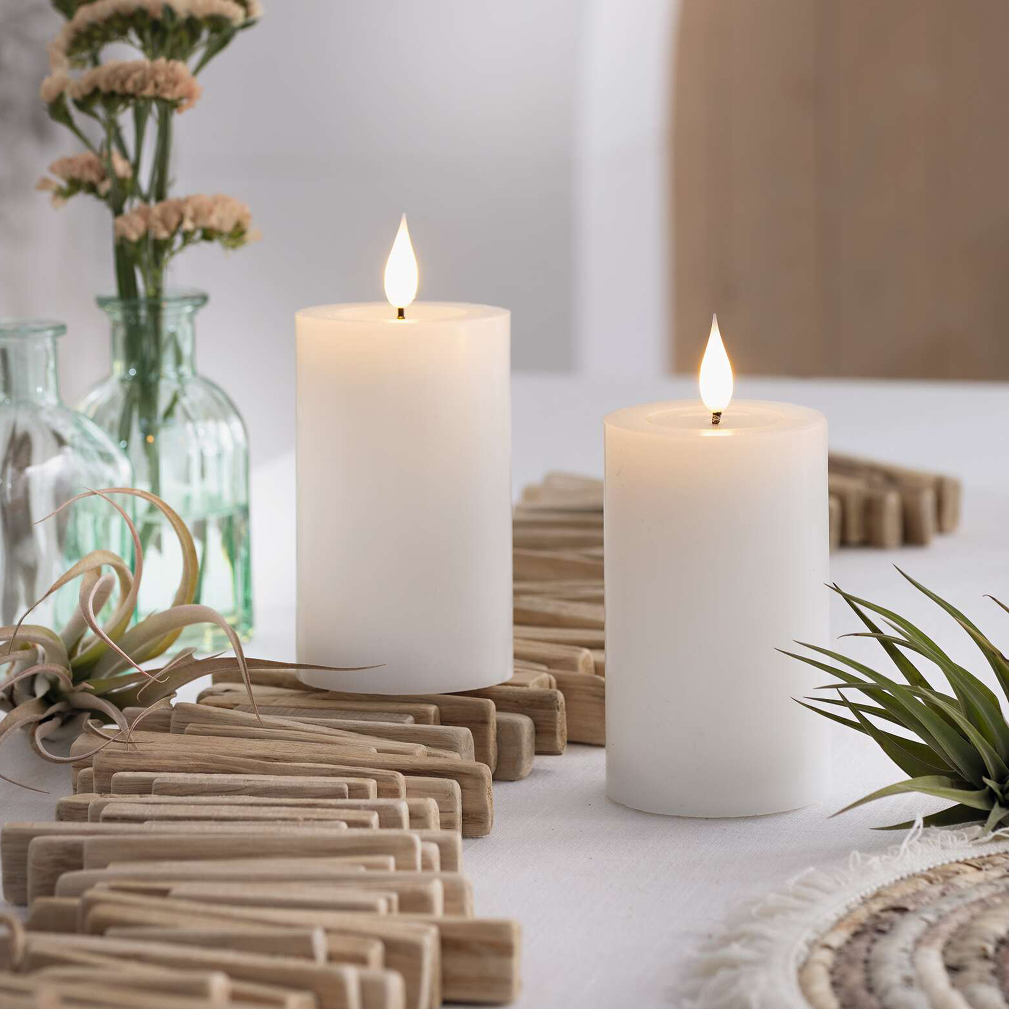 LED-Kerze "Classic", 2er Set  im Frank Flechtwaren Online Shop kaufen