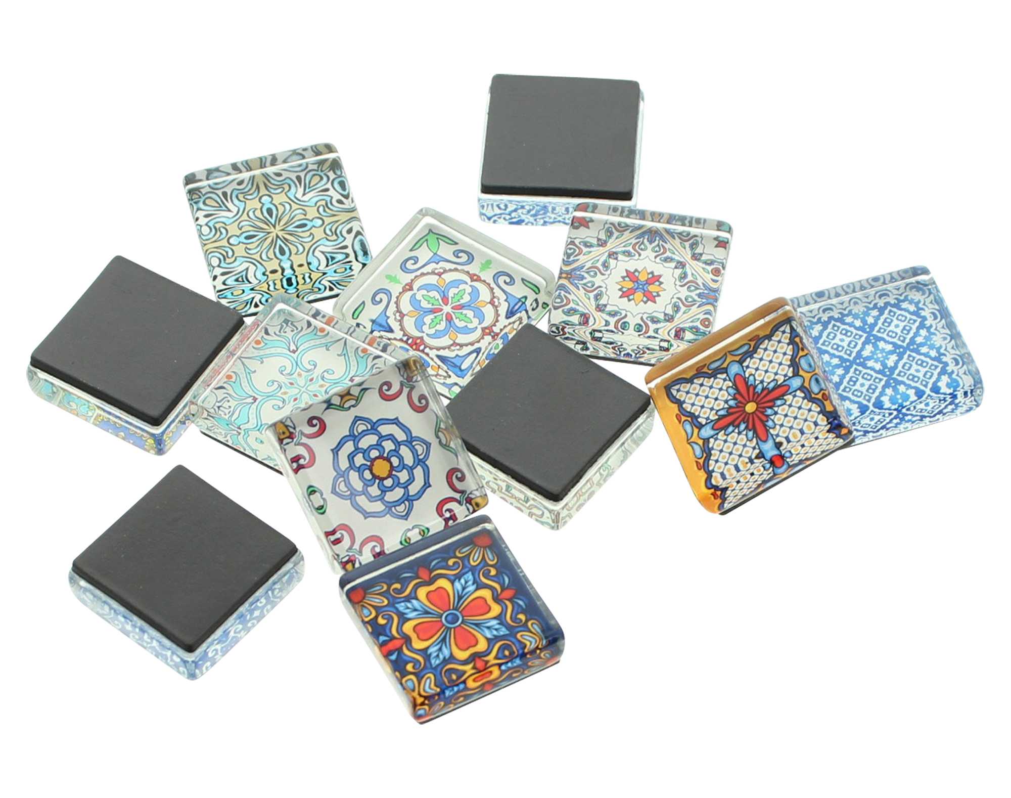 Magnet "Mosaik", 12er Set  im Frank Flechtwaren Online Shop für Streuer &amp; Stecker kaufen