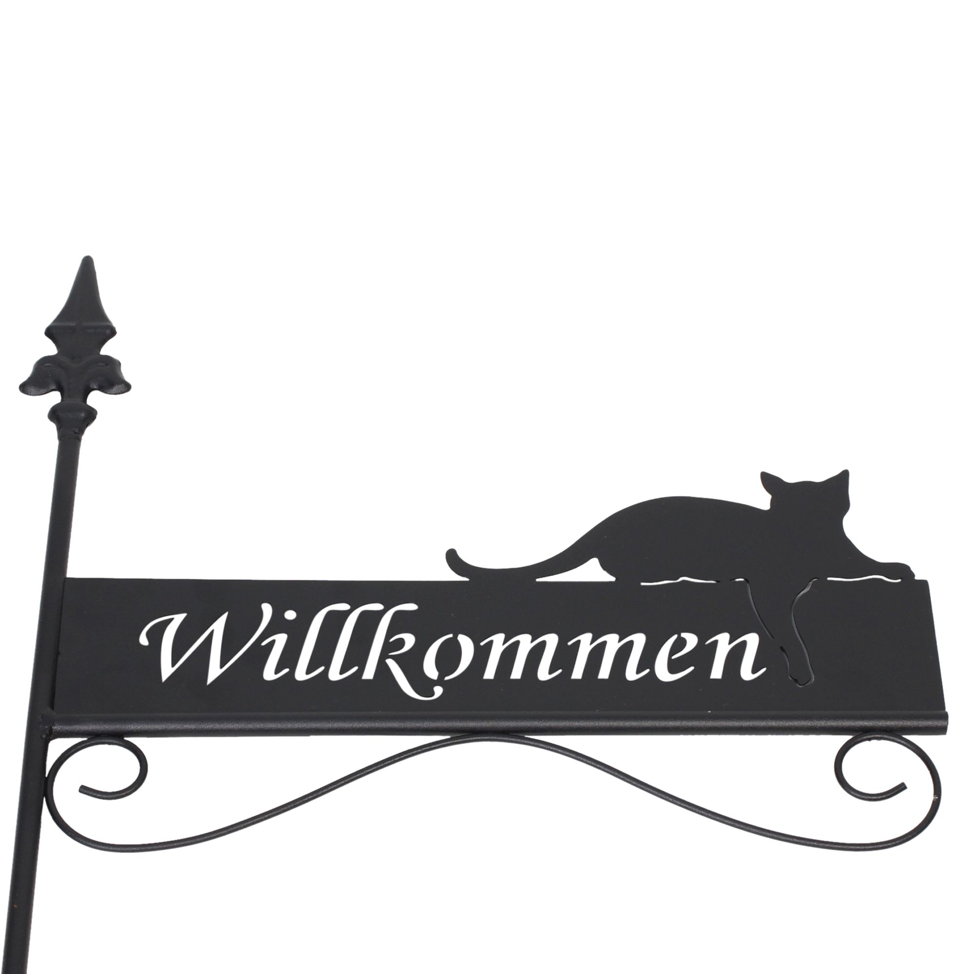 Metallstecker "Willkommen"  im Frank Flechtwaren Online Shop für Herbst kaufen