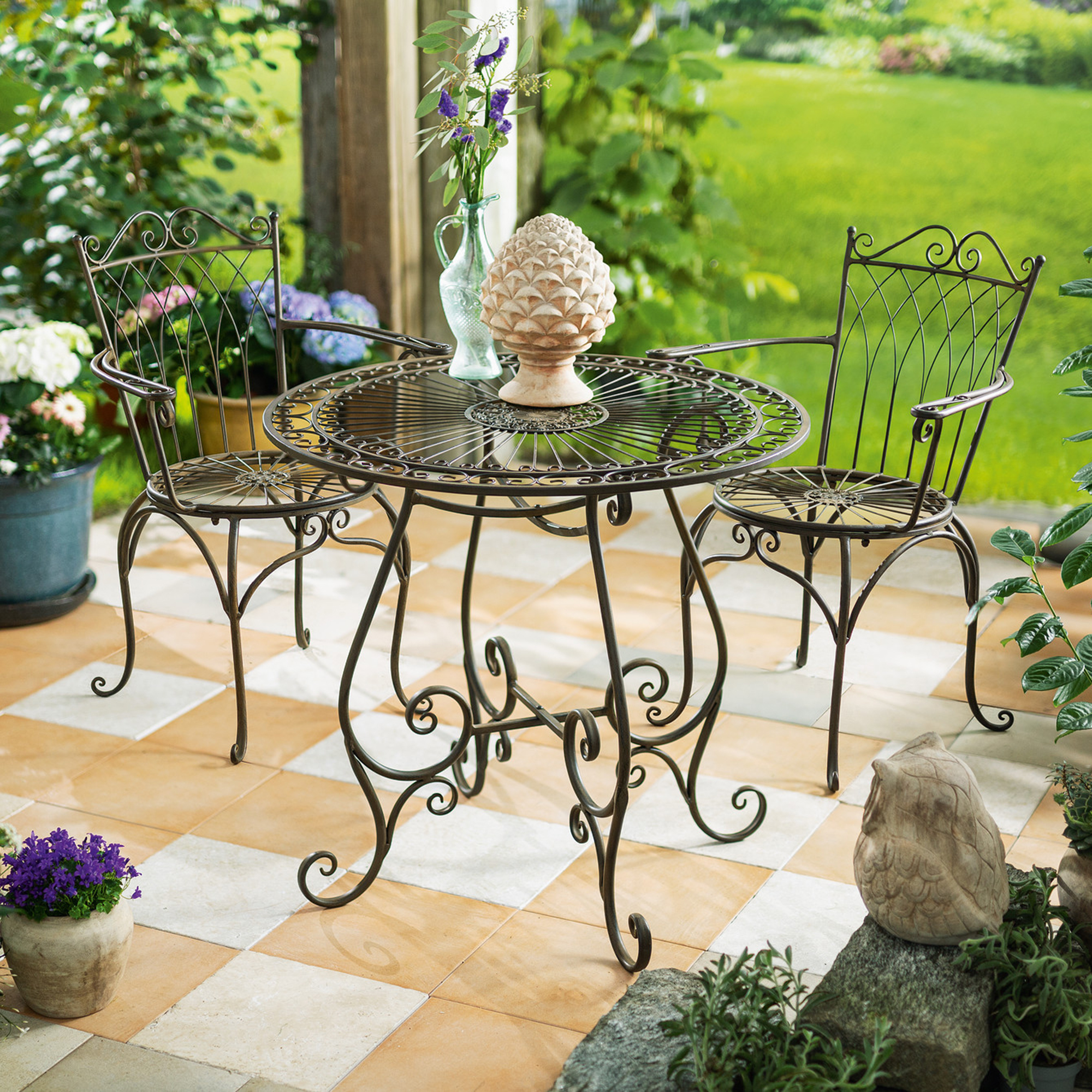 Bistro-Set "Flair", 3tlg.  im Frank Flechtwaren Online Shop kaufen
