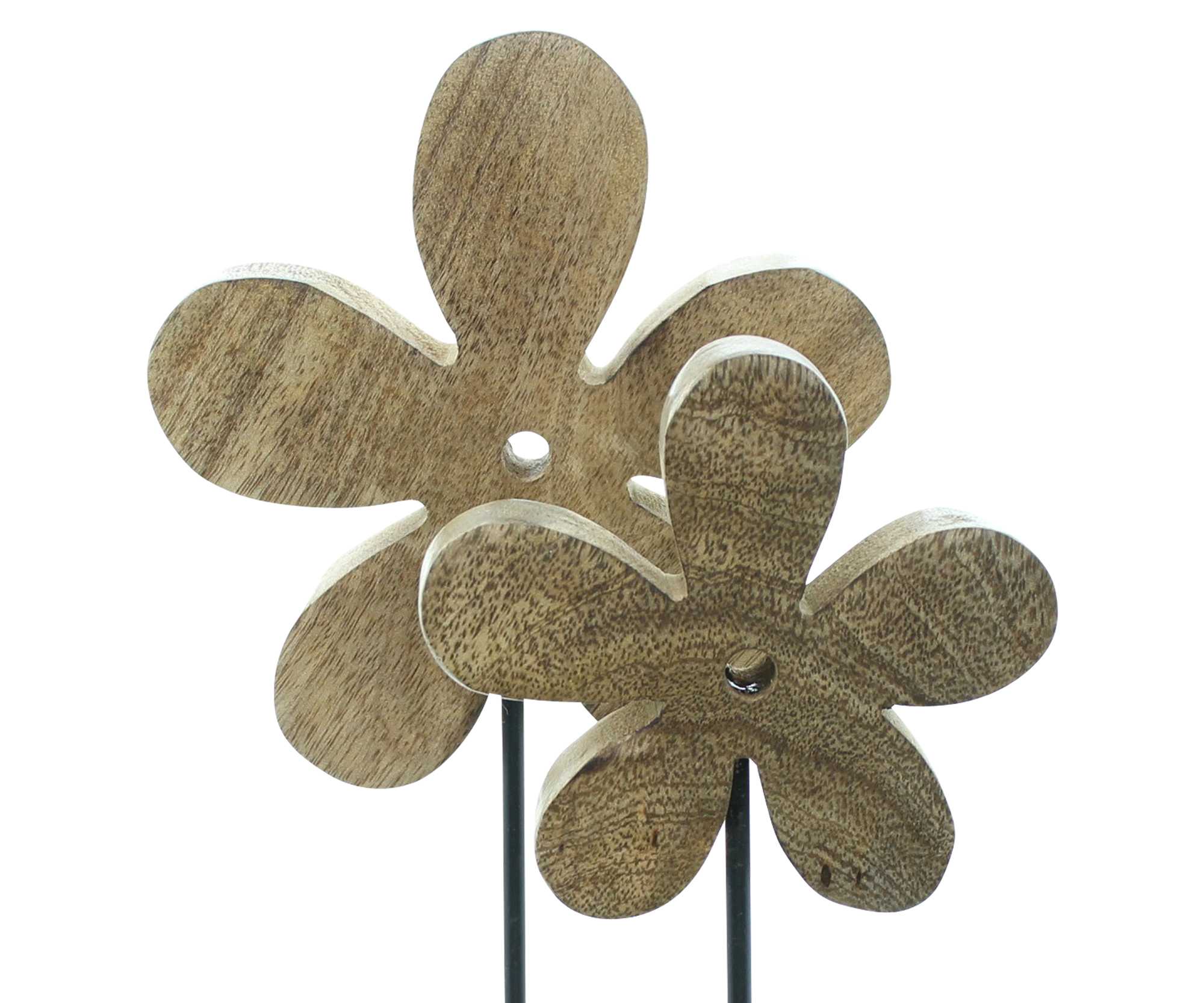 Holzdeko "Blume", 2er Set  im Frank Flechtwaren Online Shop für Ostern kaufen