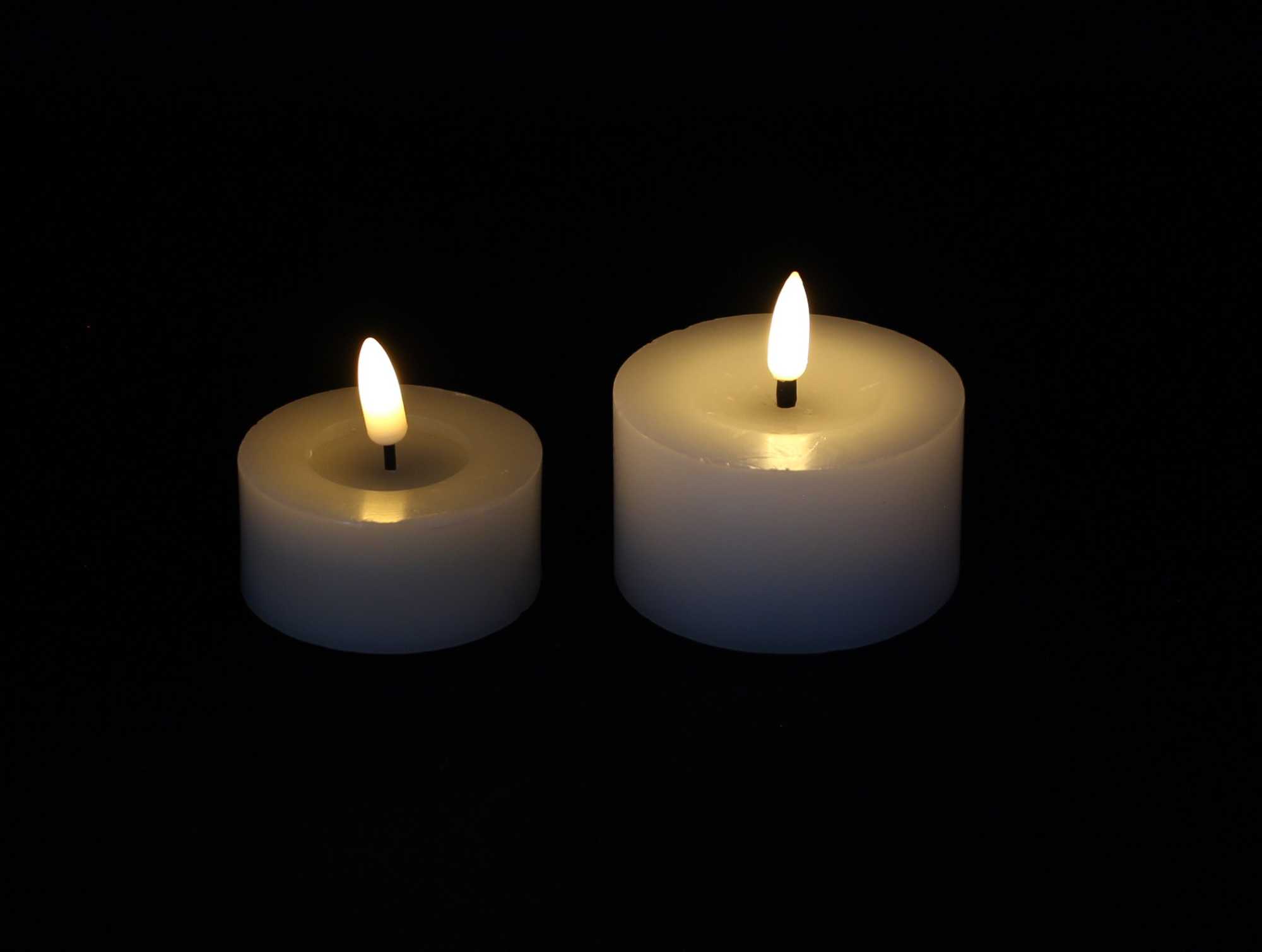 LED-Kerze "White", 2er Set im Frank Flechtwaren Online Shop für Ostern kaufen LED-Kerze "White", 2er Set im Frank Flechtwaren Online Shop für Ostern kaufen