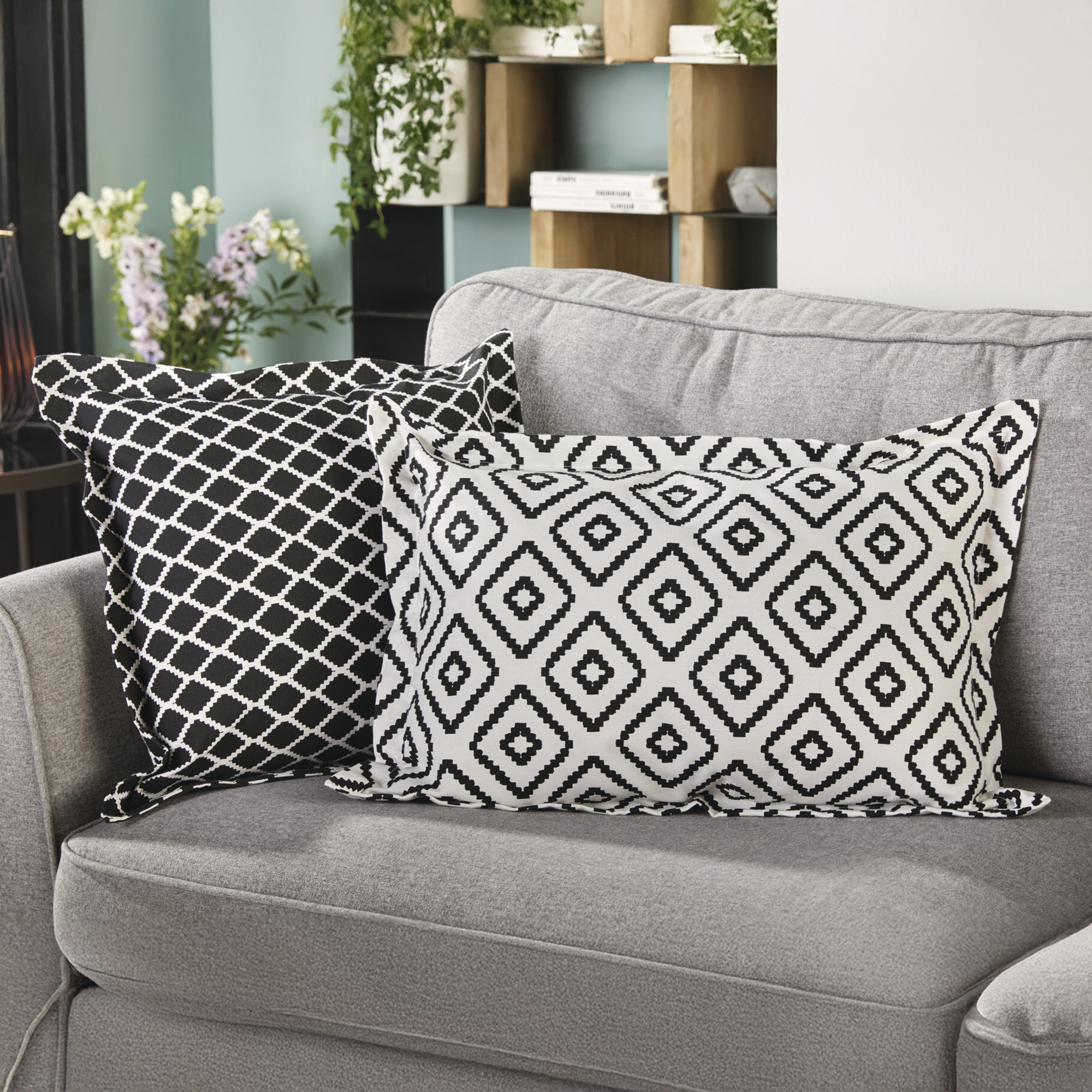Kissenhülle "White & Black" im Frank Flechtwaren Online Shop für Ostern kaufen Kissenhülle "White & Black" im Frank Flechtwaren Online Shop für Ostern kaufen