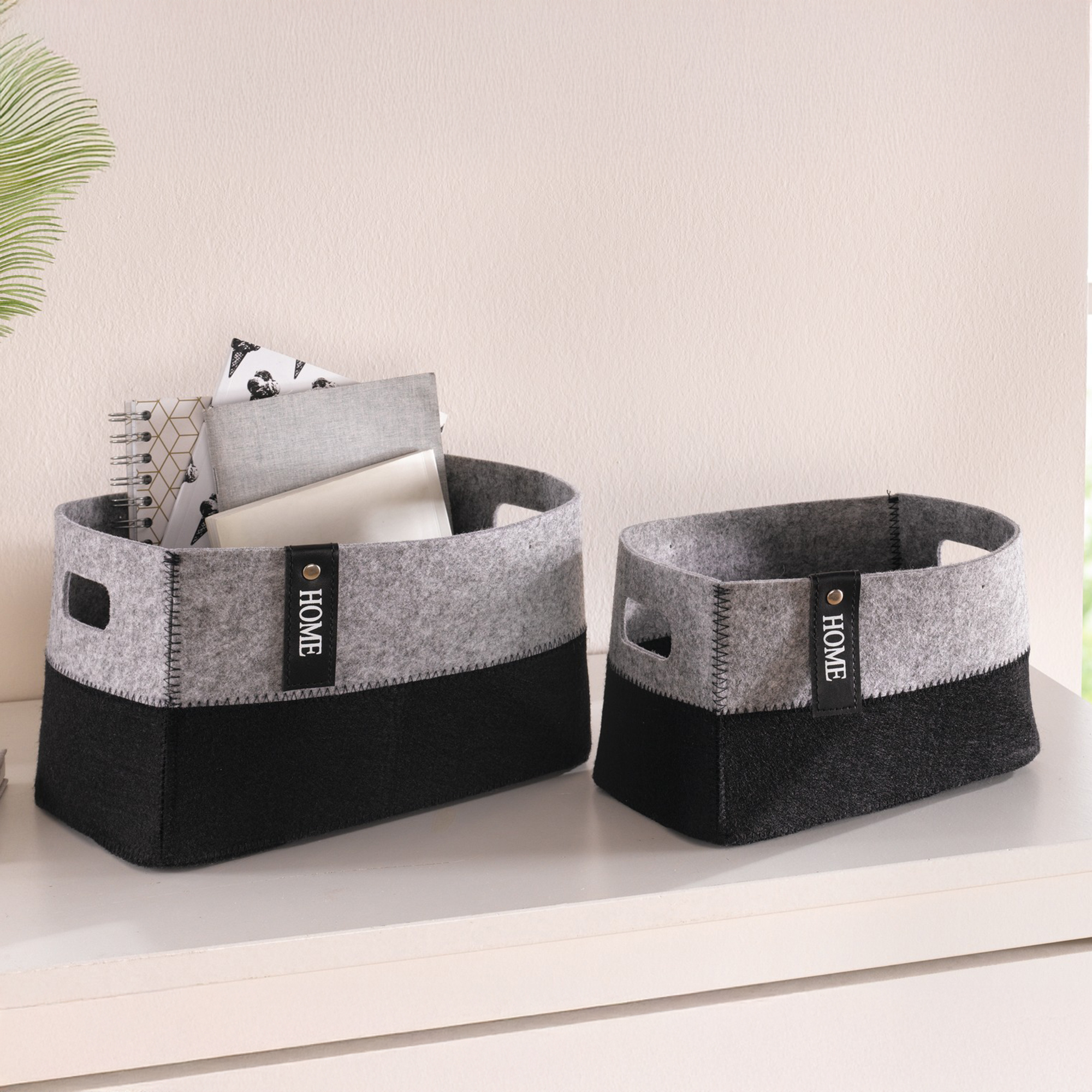 Universalkorb "Filz", 2er Set  im Frank Flechtwaren Online Shop kaufen