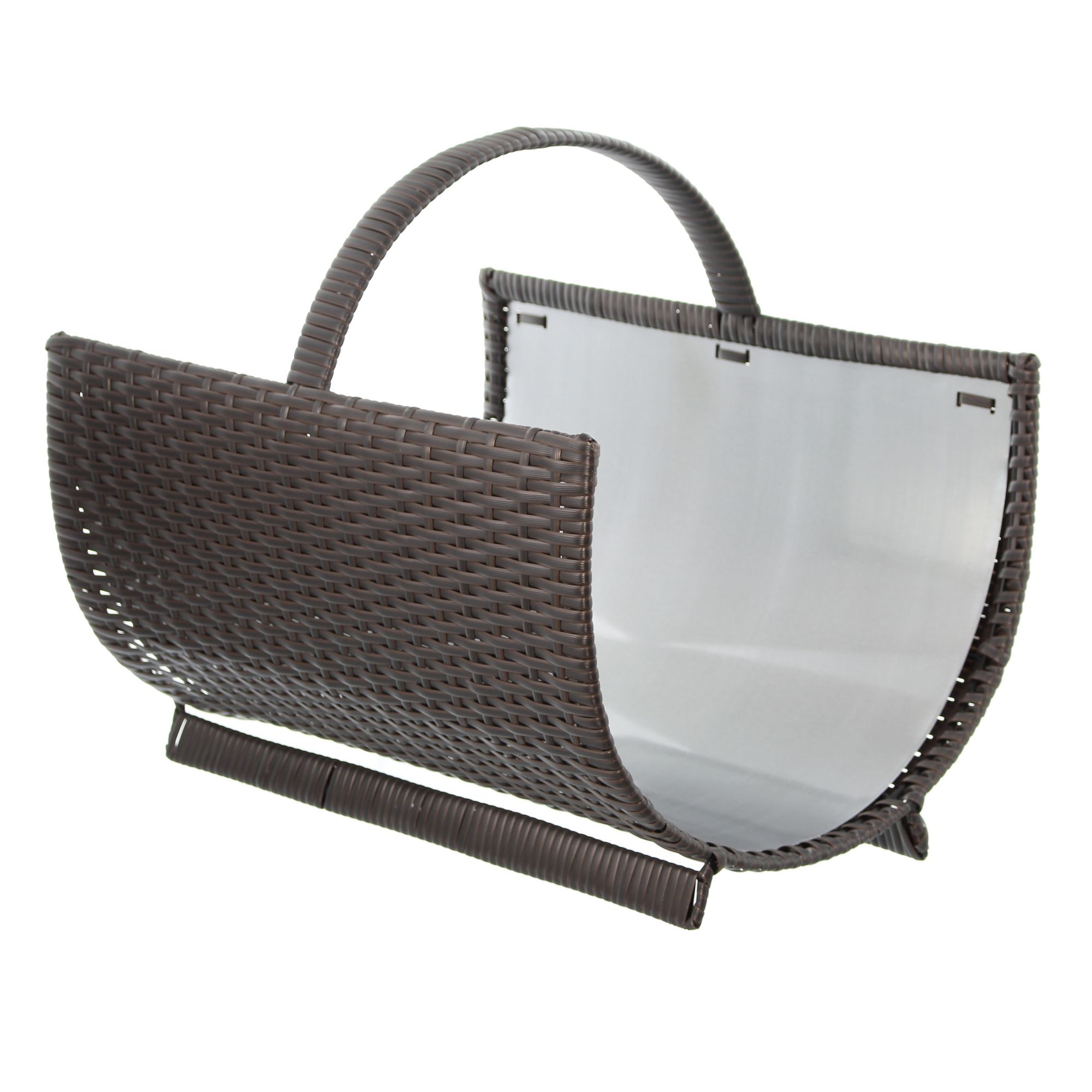 Kaminholzkorb "Polyrattan" im Frank Flechtwaren Online Shop für Holzkörbe & Holzständer kaufen Kaminholzkorb "Polyrattan" im Frank Flechtwaren Online Shop für Holzkörbe & Holzständer kaufen