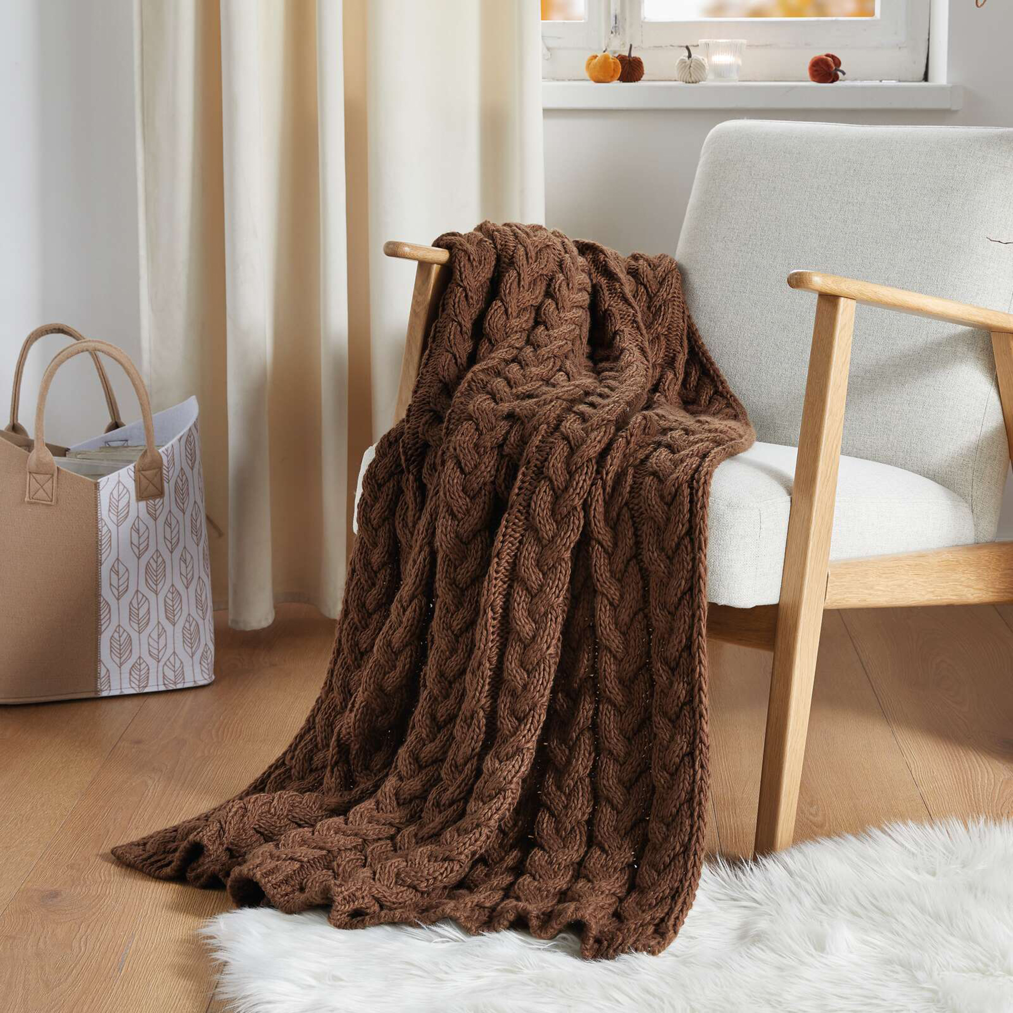 Kuscheldecke "Mocca"  im Frank Flechtwaren Online Shop kaufen
