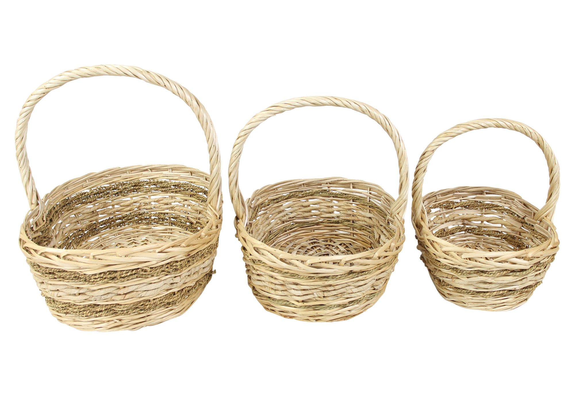 Bügelkorb "Seegras", 3er Set im Frank Flechtwaren Online Shop für Präsentkörbe kaufen Bügelkorb "Seegras", 3er Set im Frank Flechtwaren Online Shop für Präsentkörbe kaufen
