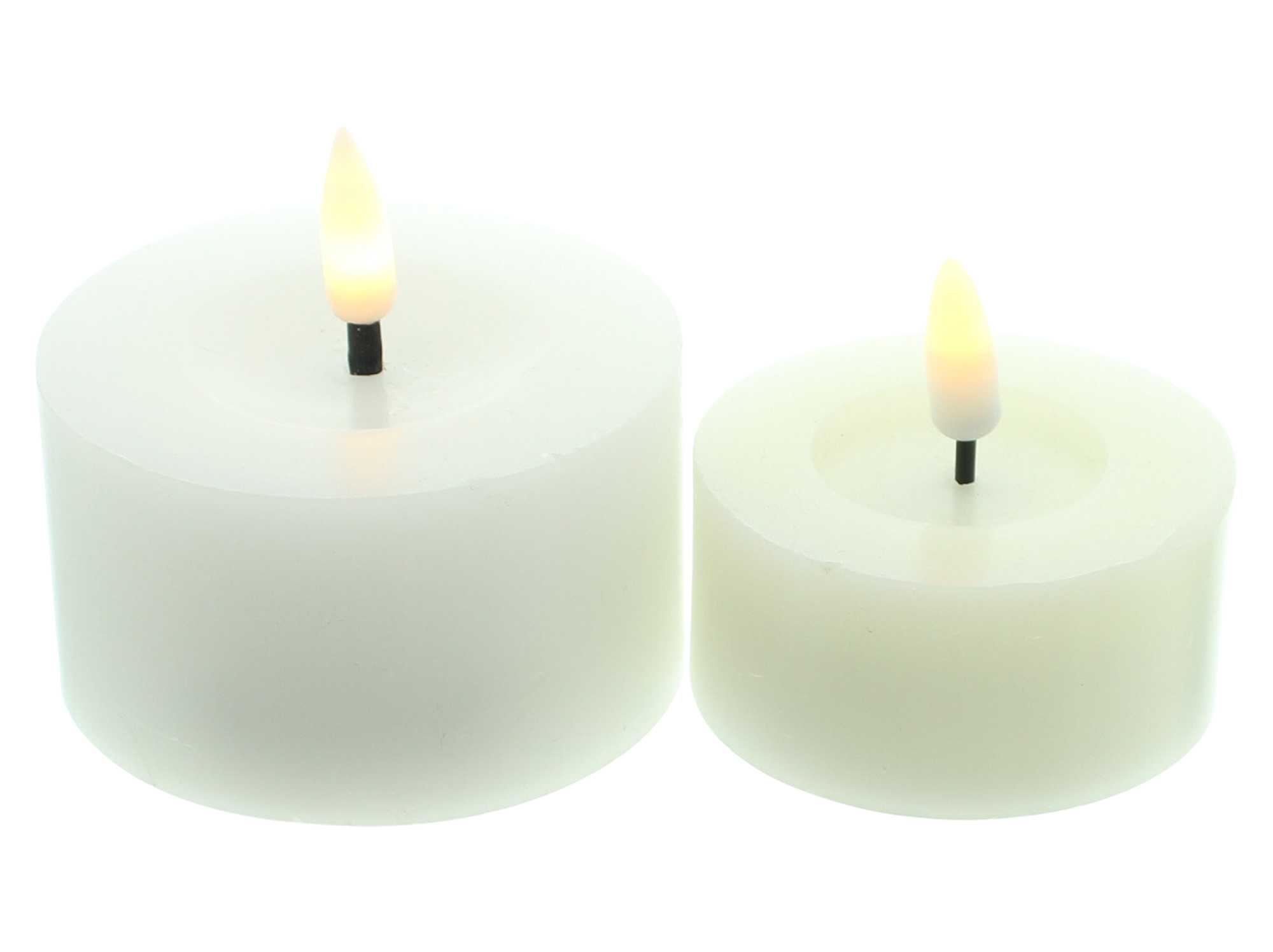 LED-Kerze "White", 2er Set im Frank Flechtwaren Online Shop für Ostern kaufen LED-Kerze "White", 2er Set im Frank Flechtwaren Online Shop für Ostern kaufen
