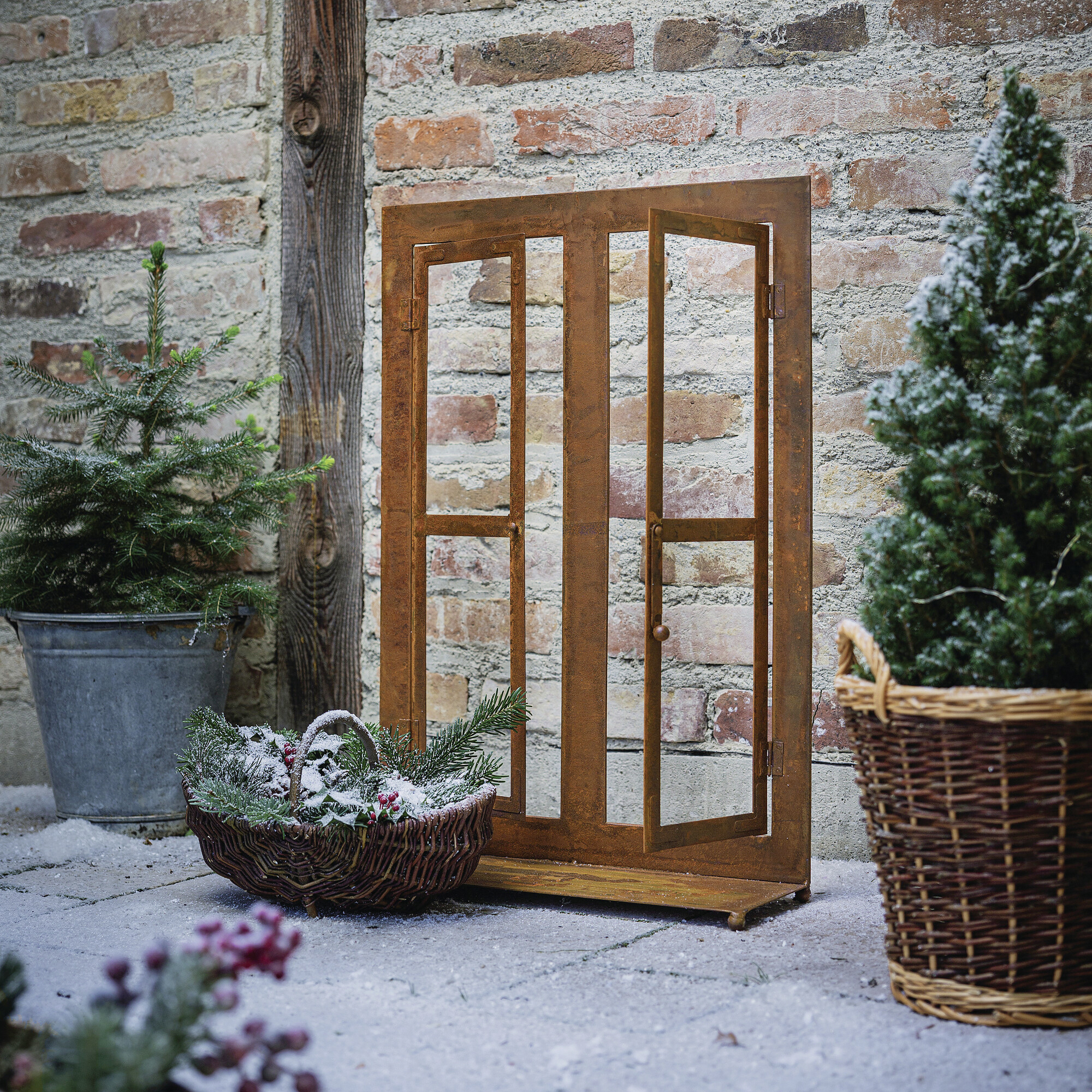 Dekofenster "Rost" im Frank Flechtwaren Online Shop für Weihnachten kaufen Dekofenster "Rost" im Frank Flechtwaren Online Shop für Weihnachten kaufen