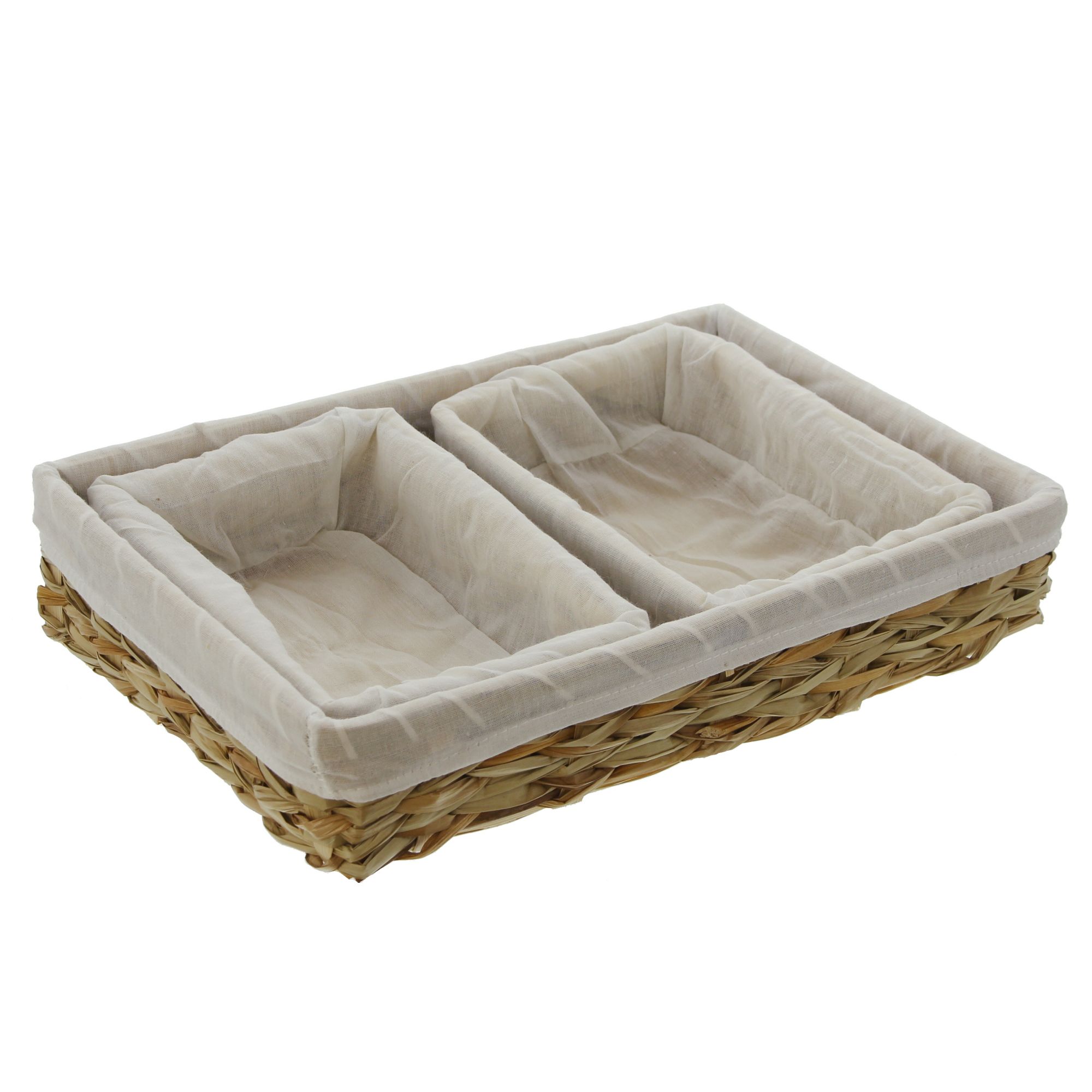 Eckiges Korbset, 3tlg. im Frank Flechtwaren Online Shop für Küche kaufen Eckiges Korbset, 3tlg. im Frank Flechtwaren Online Shop für Küche kaufen