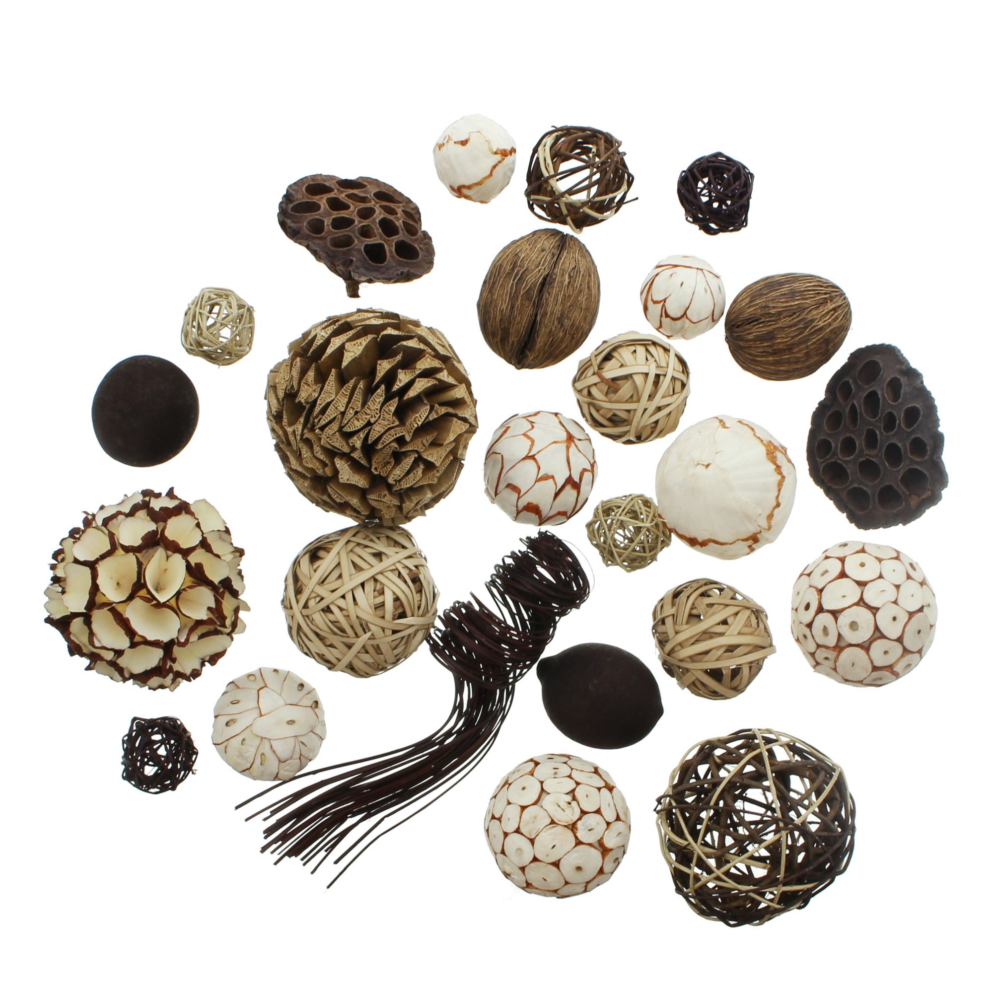 Deko-Set "Naturkugel", 25tlg. im Frank Flechtwaren Online Shop für Herbst kaufen Deko-Set "Naturkugel", 25tlg. im Frank Flechtwaren Online Shop für Herbst kaufen