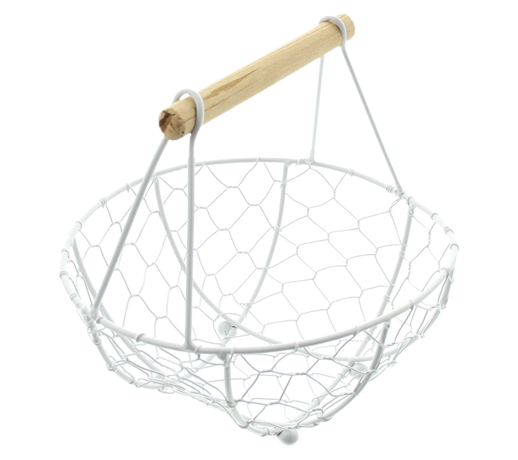 Drahtkorb "Weiß"  im Frank Flechtwaren Online Shop für Ostern kaufen