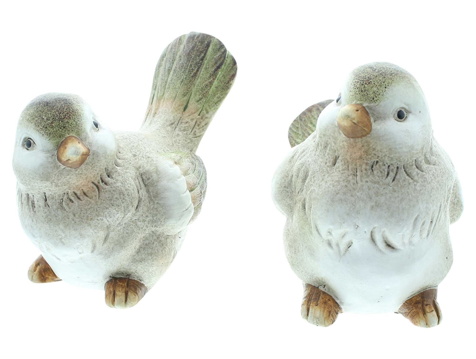 Vogel "Piepmatz", 2er Set im Frank Flechtwaren Online Shop für Gartenfiguren kaufen Vogel "Piepmatz", 2er Set im Frank Flechtwaren Online Shop für Gartenfiguren kaufen