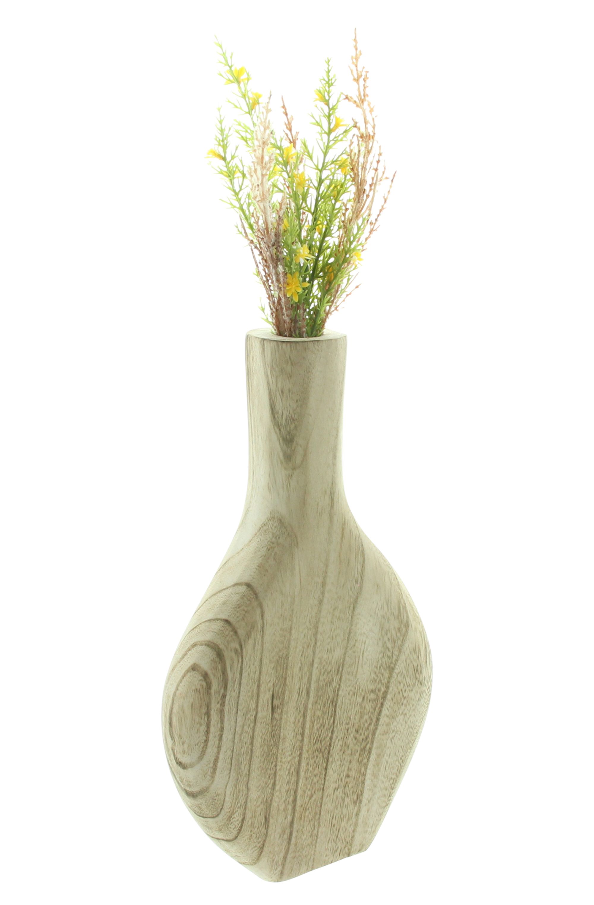 Dekovase "Wood", flach im Frank Flechtwaren Online Shop für Wohnzimmer kaufen Dekovase "Wood", flach im Frank Flechtwaren Online Shop für Wohnzimmer kaufen