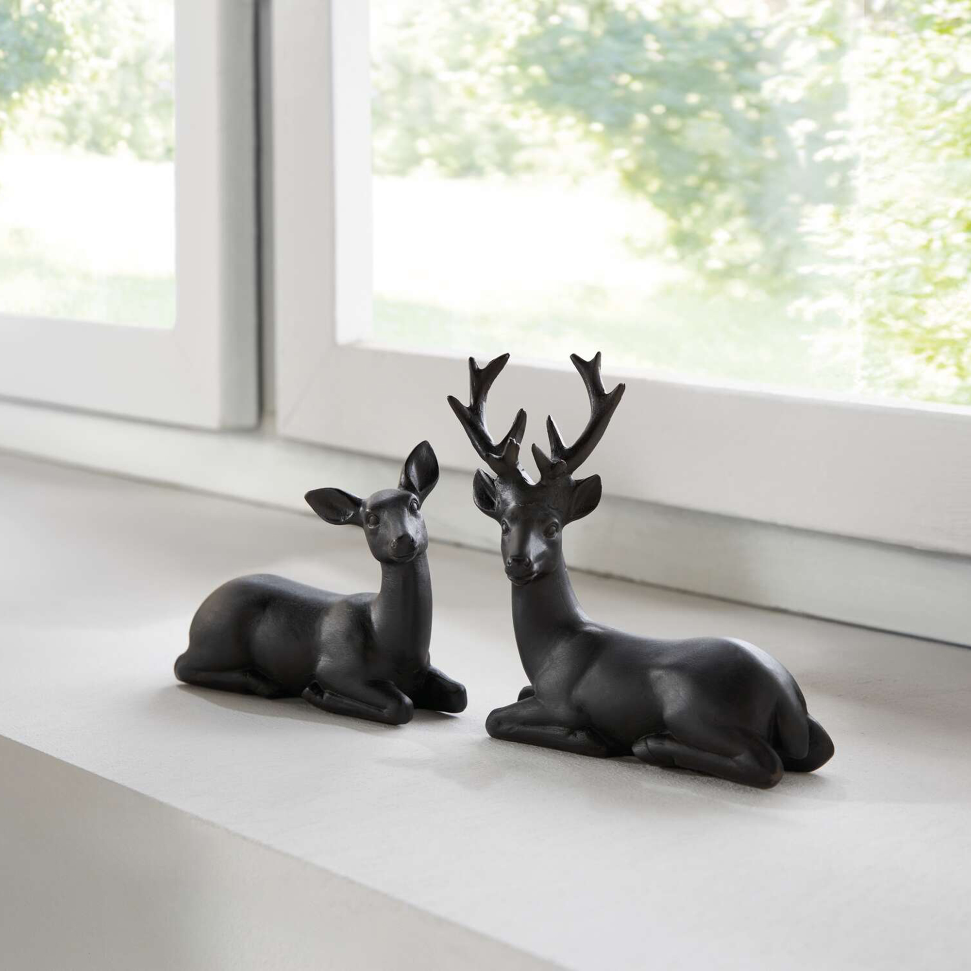 Hirschpaar "Black"  im Frank Flechtwaren Online Shop kaufen